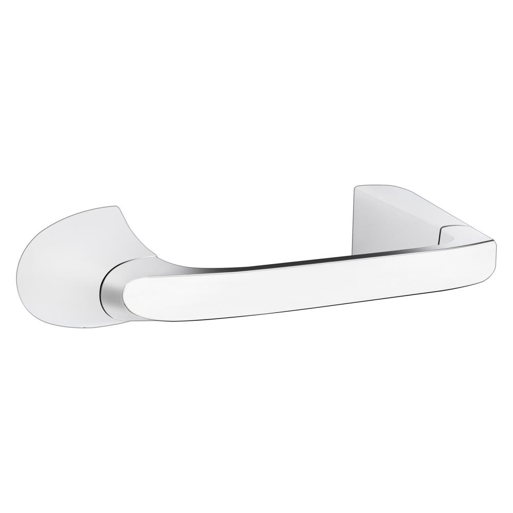 Pfister Karci Polished Chrome Wall mount Double post Toilet Paper Holder 1 -Rolls with Storage