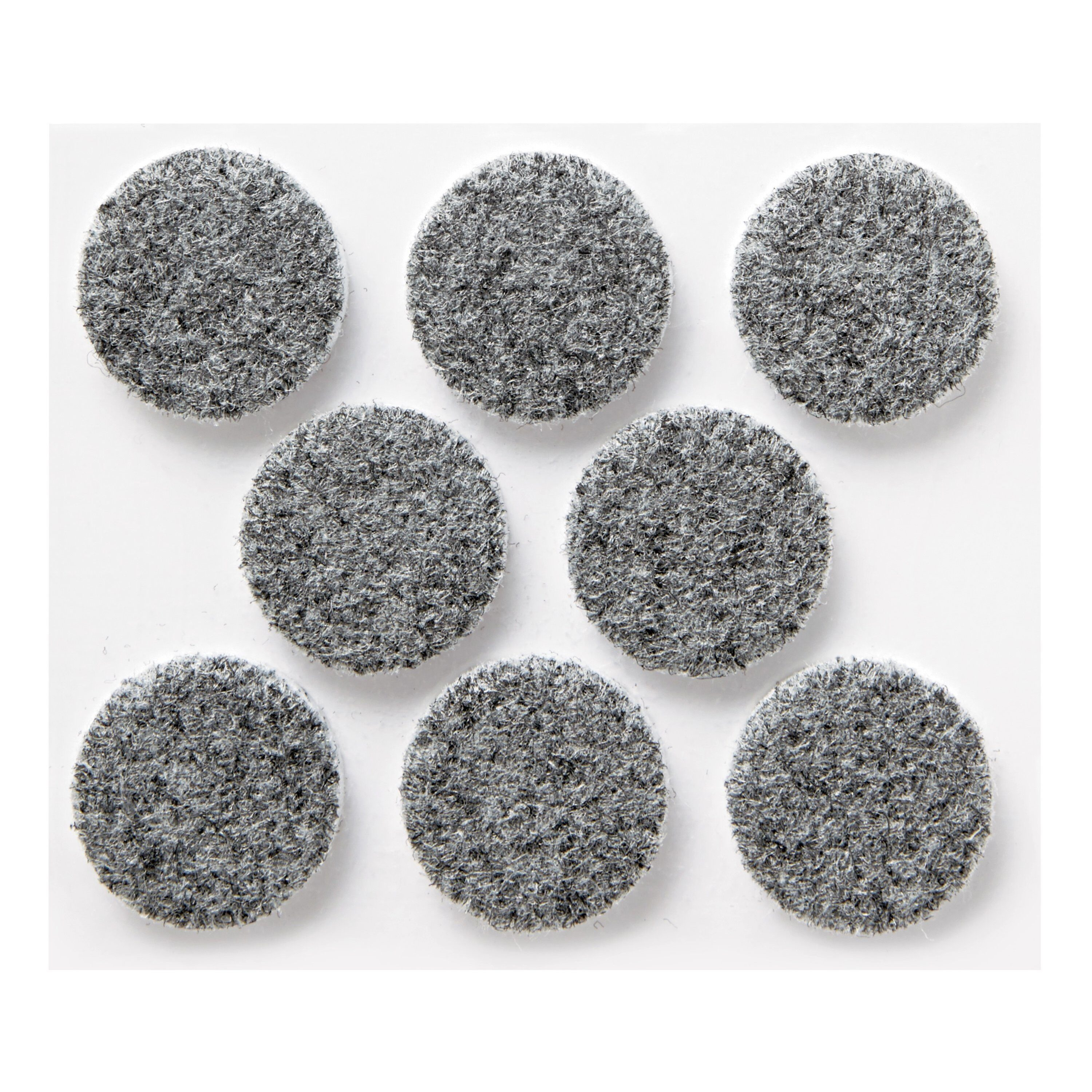 (8-Pk) Scotch 1" Gray Round Heavy-Duty Surface Protection Felt Floor Pads