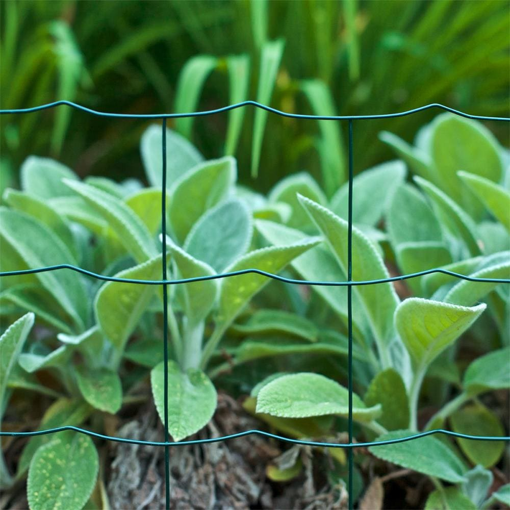 Green 20-Foot Wire Picket Garden Border Fence