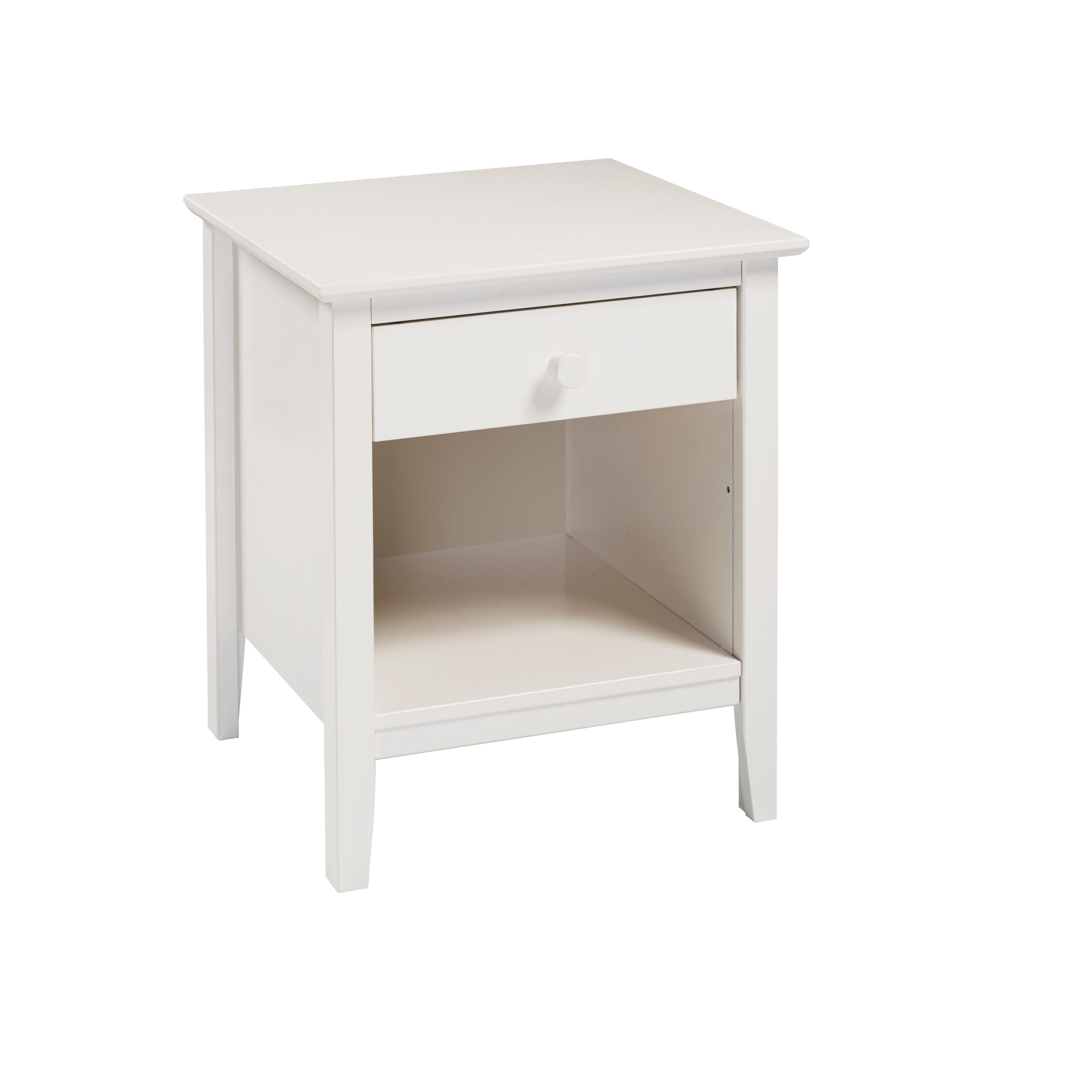 Alaterre Simplicity Nightstand, White