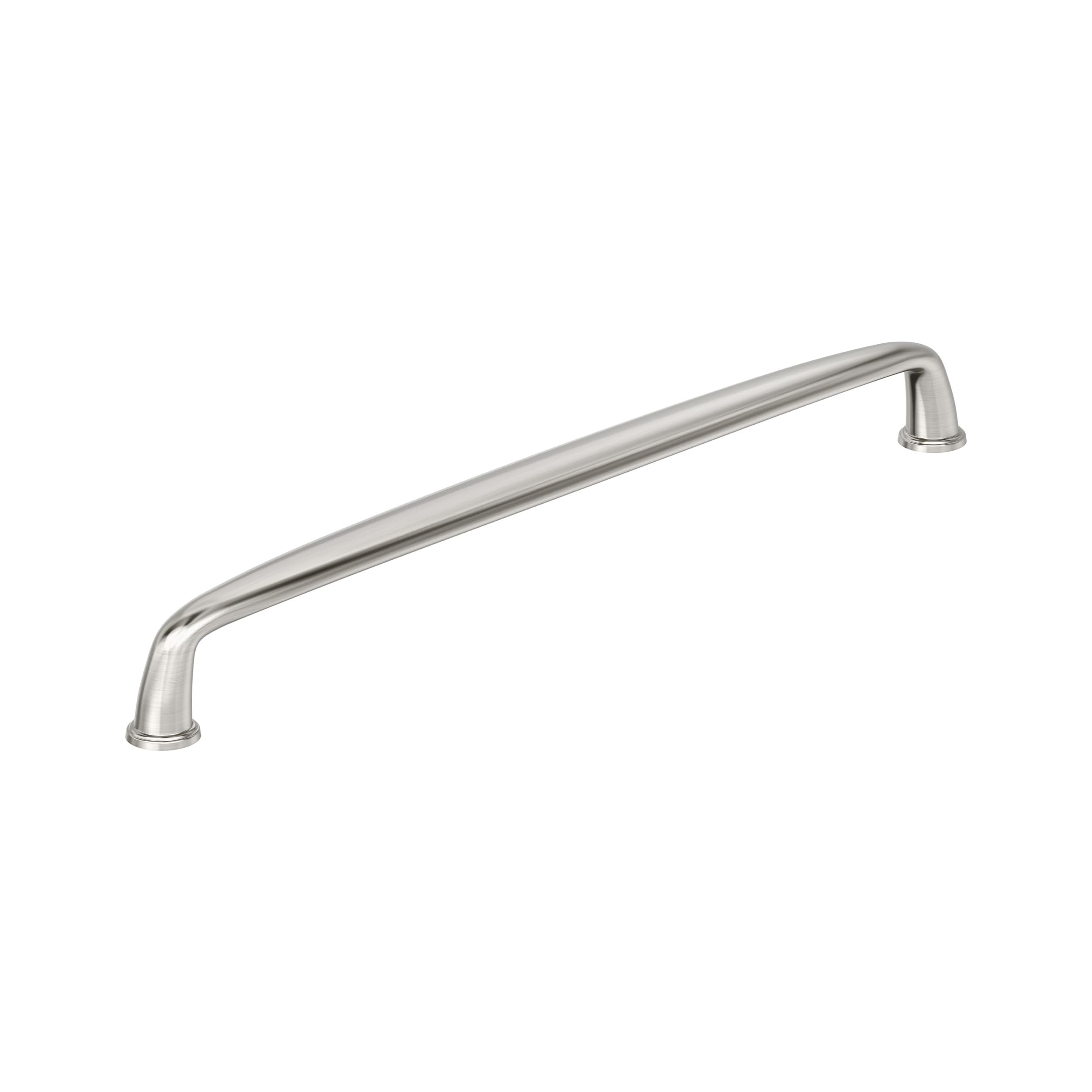 Amerock Kane 10-1/16 inch (256mm) Center-to-Center Satin Nickel Cabinet Pull