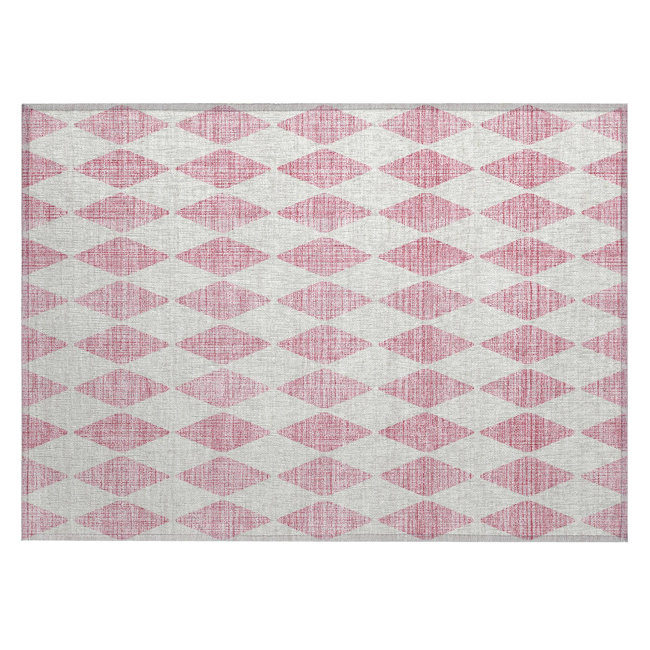 Addison Rugs Chantille ACN578 Pink 1'8" x 2'6" Indoor Outdoor Area Rug, Easy Clean, Machine Washable, Non Shedding, Bedroom, Living Room, Dining Room, Kitchen, Patio Rug