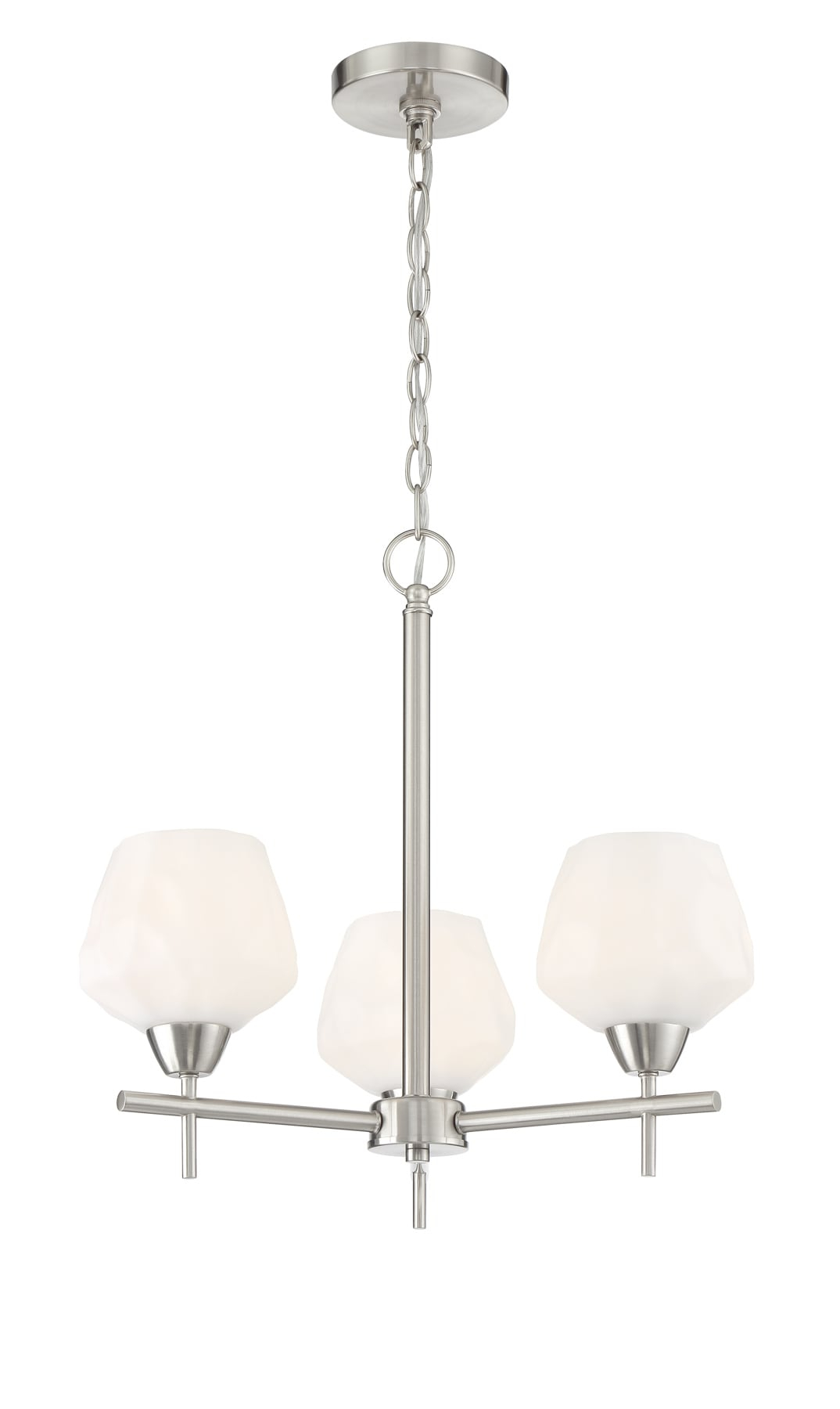 3 Light Chandelier-Brushed Nickel Finish    -Traditional Installation Minka Lavery 2173-84