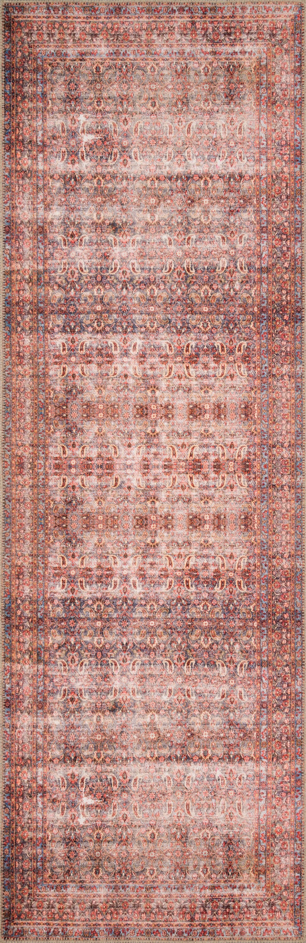 Loloi II Loren Eggplant/Crimson 2'-6" x 7'-6" Runner Rug