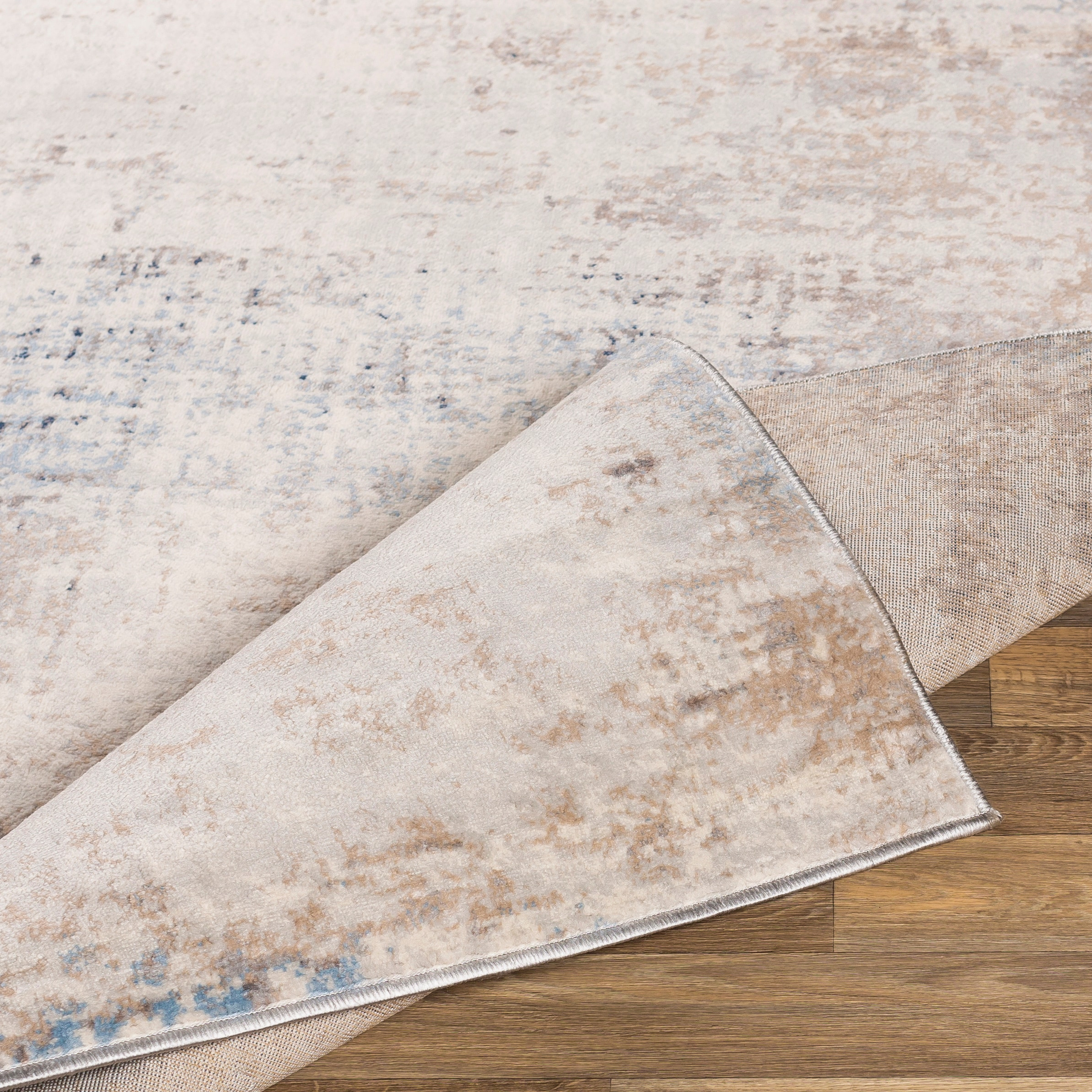 Gray Medium Pile Stain-Resistant Runner Rug
