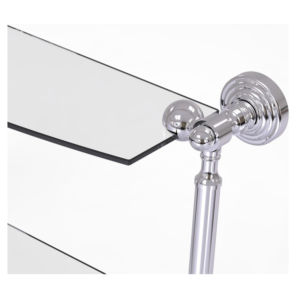 Retro Wave 2 Piece Tiered Shelf with Towel Bar