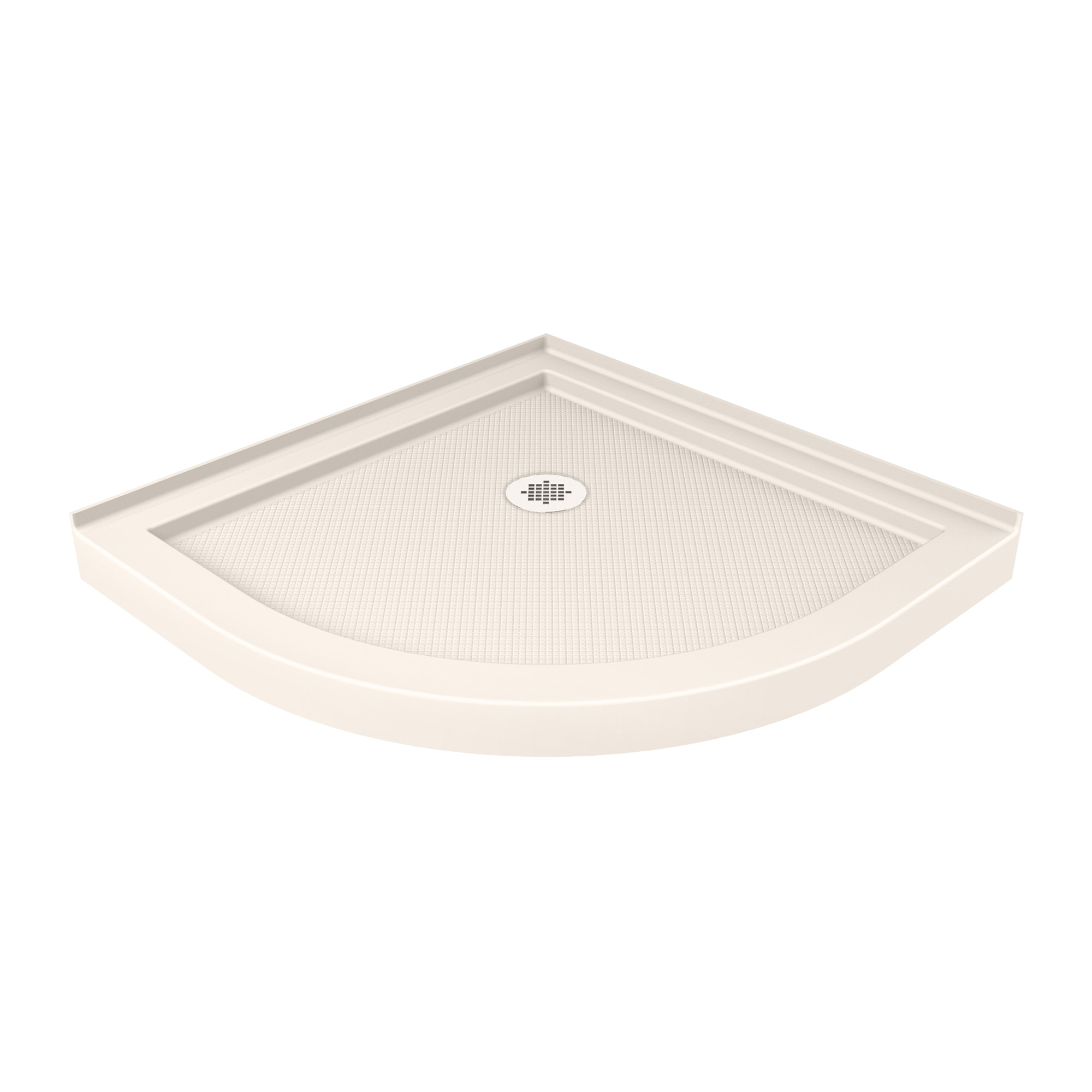 Brushed Nickel Frameless Round Sliding Shower Enclosure with Clear Glass