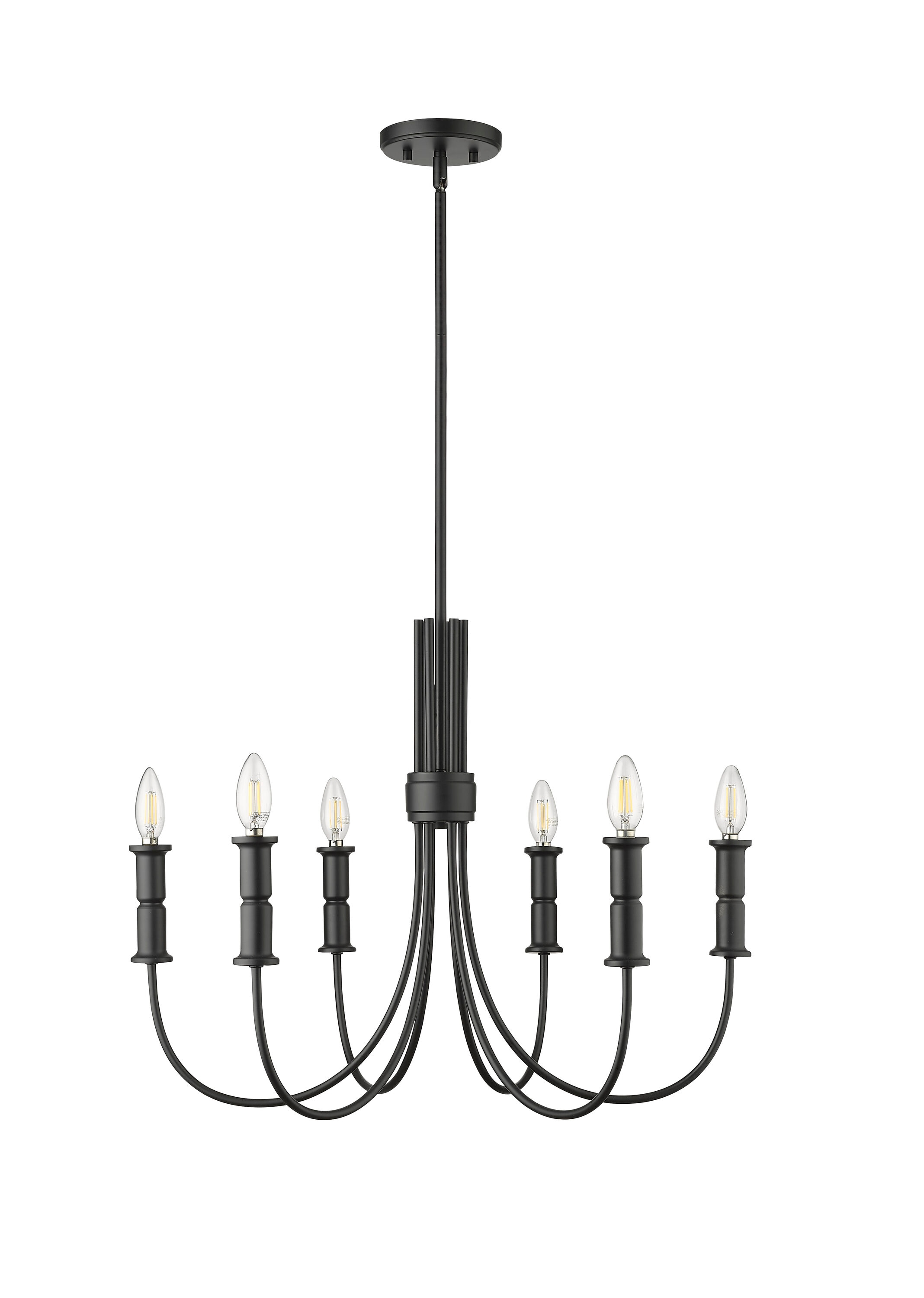 Millennium Lighting  Potiss 8/10 Chandelier Ceiling Light 10 - Matte Black