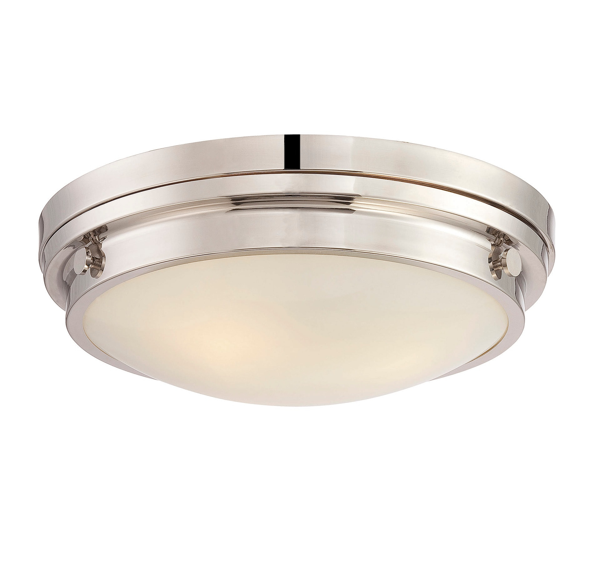 Savoy House Lucerne 3 - Light Flush Mount in  Polished Nickel