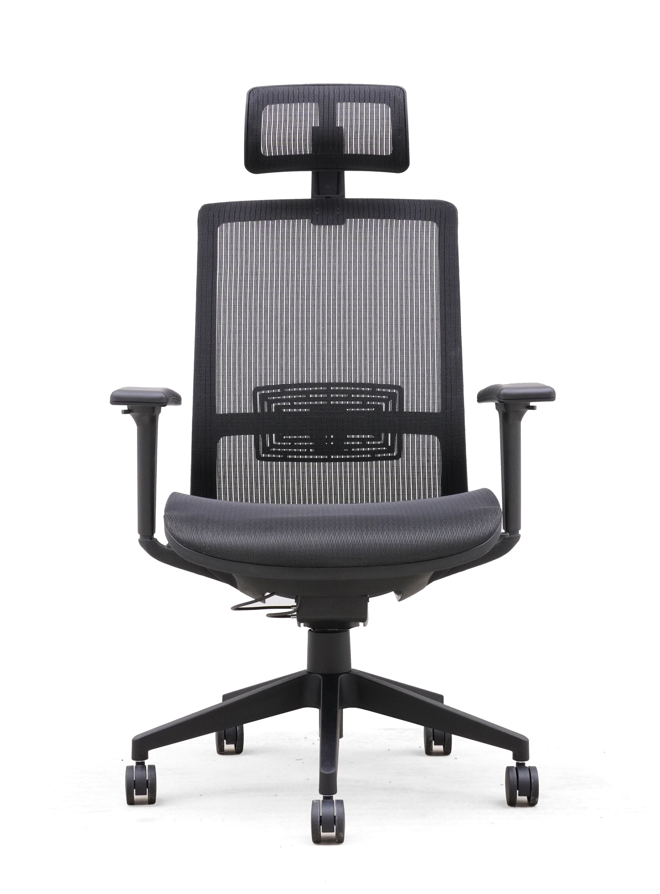 Black Ergonomic Mesh High Back Swivel Task Chair with Adjustable Arms