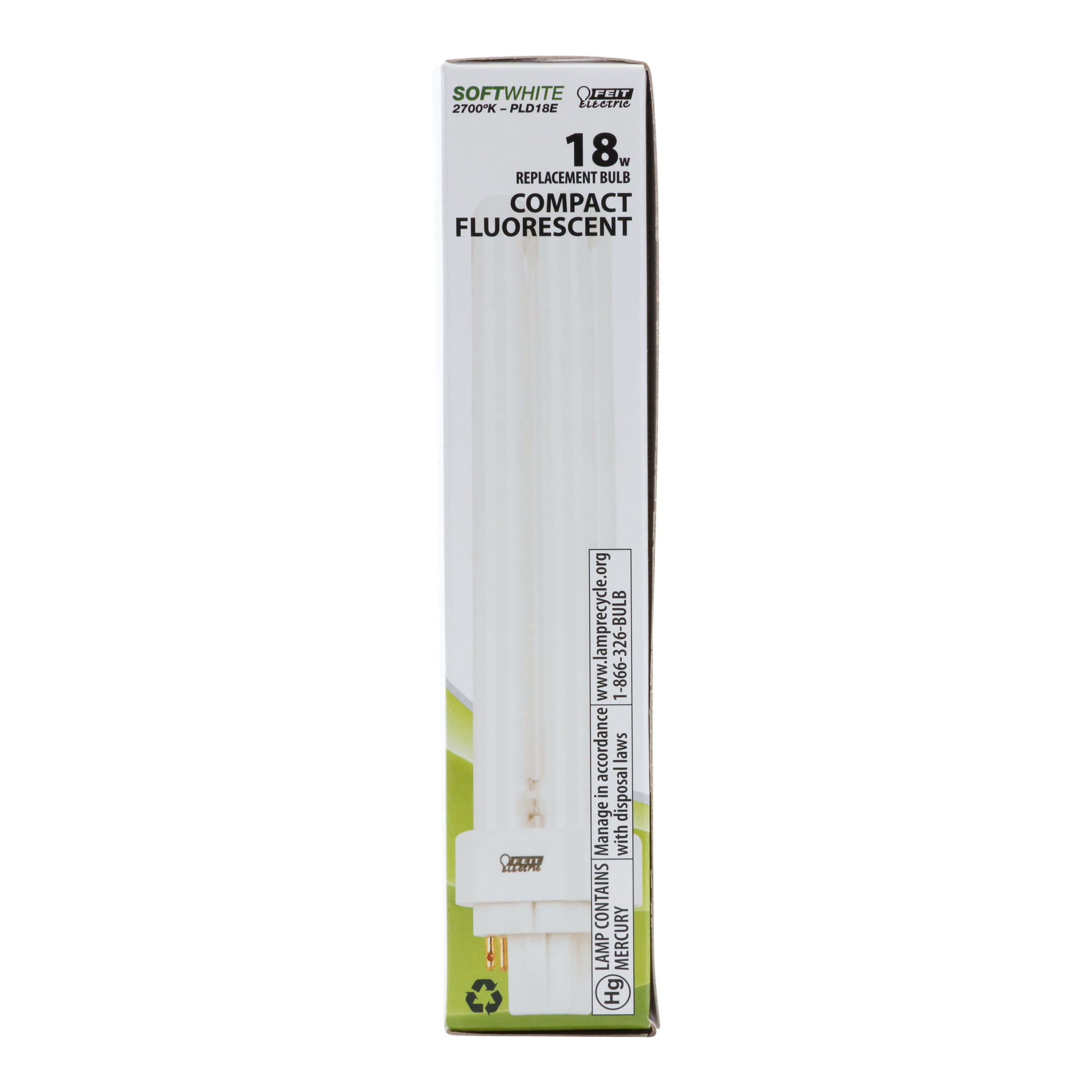 18-Watt White Frosted Glass CFL Tubular Light Bulb