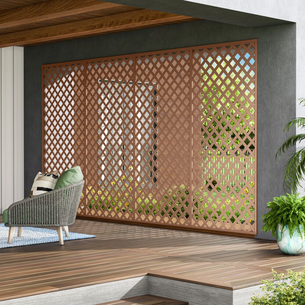 Barrette Outdoor Living 48" H x 2.15" W Vinyl Lattice Divider (2-Pack) (Set of 2)