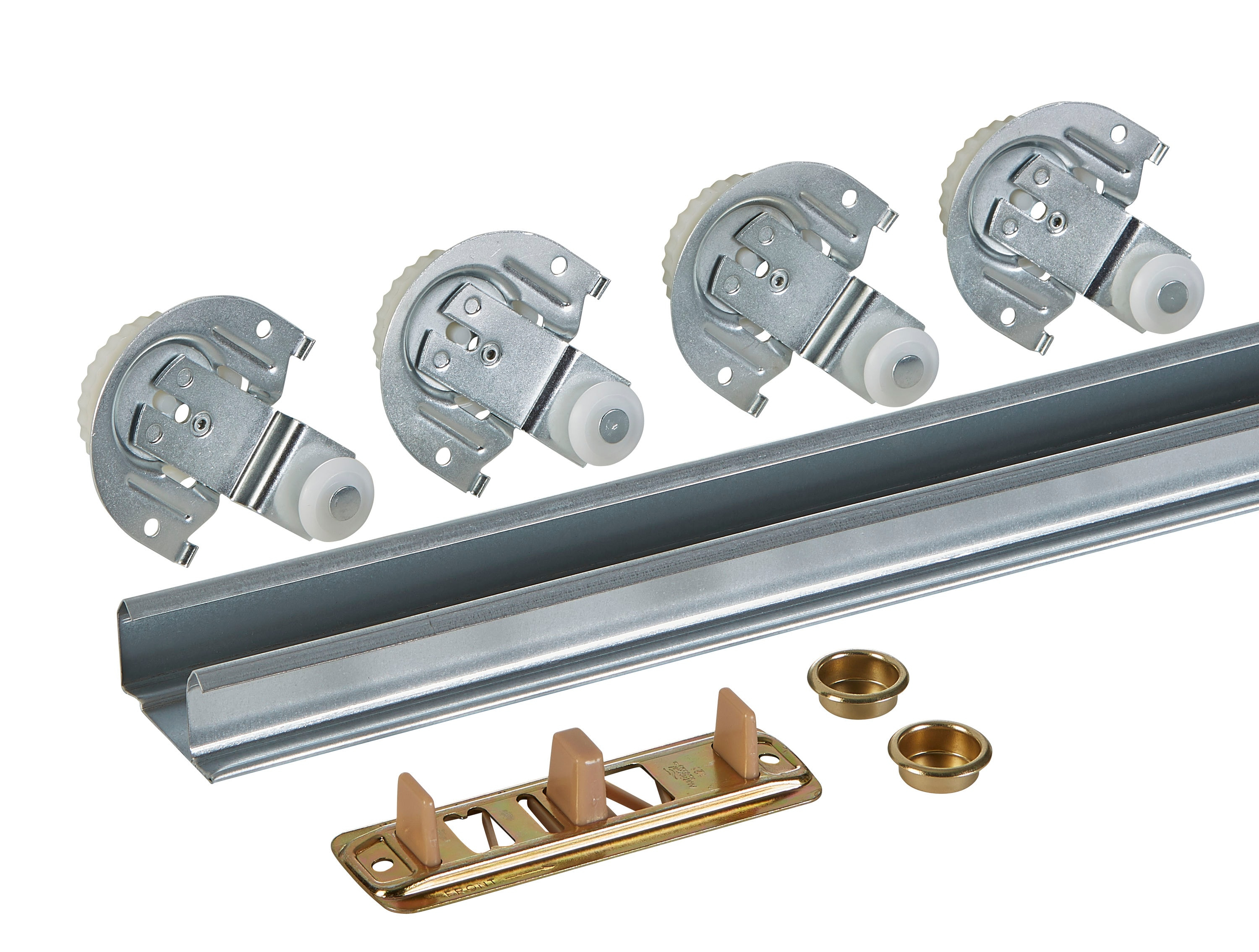 National Hardware V770 By-Pass Door Hardware Set with Dial Action Hanger