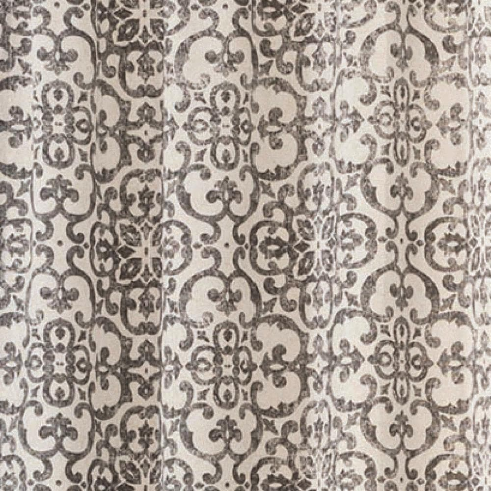 Pairs to Go Brockwell Distressed Medallion Rod Pocket Curtains, 28” x 63” (2 Panels)