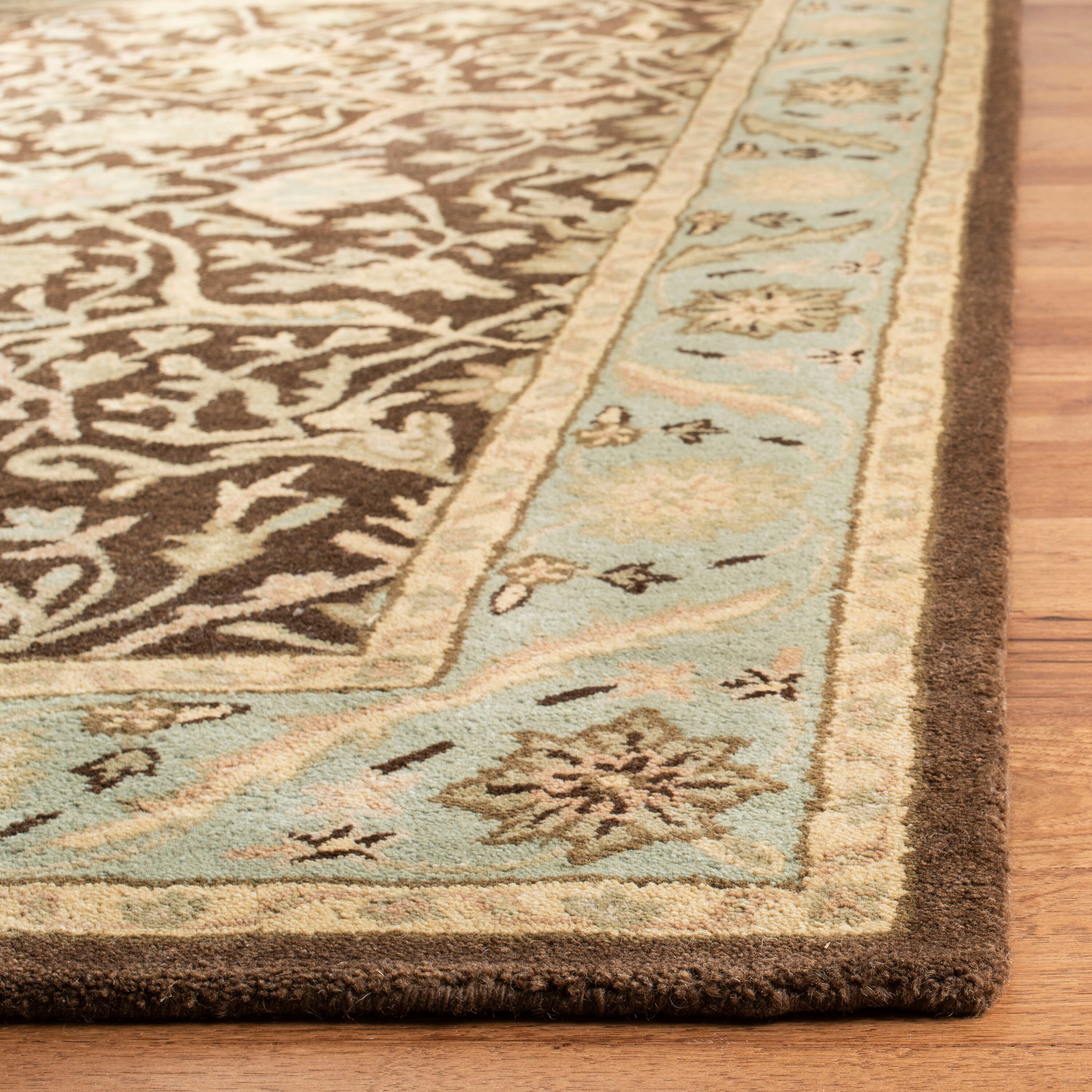 SAFAVIEH Antiquity Toireasa Oriental Wool Runner Rug, Brown/Green, 2'3" x 10'