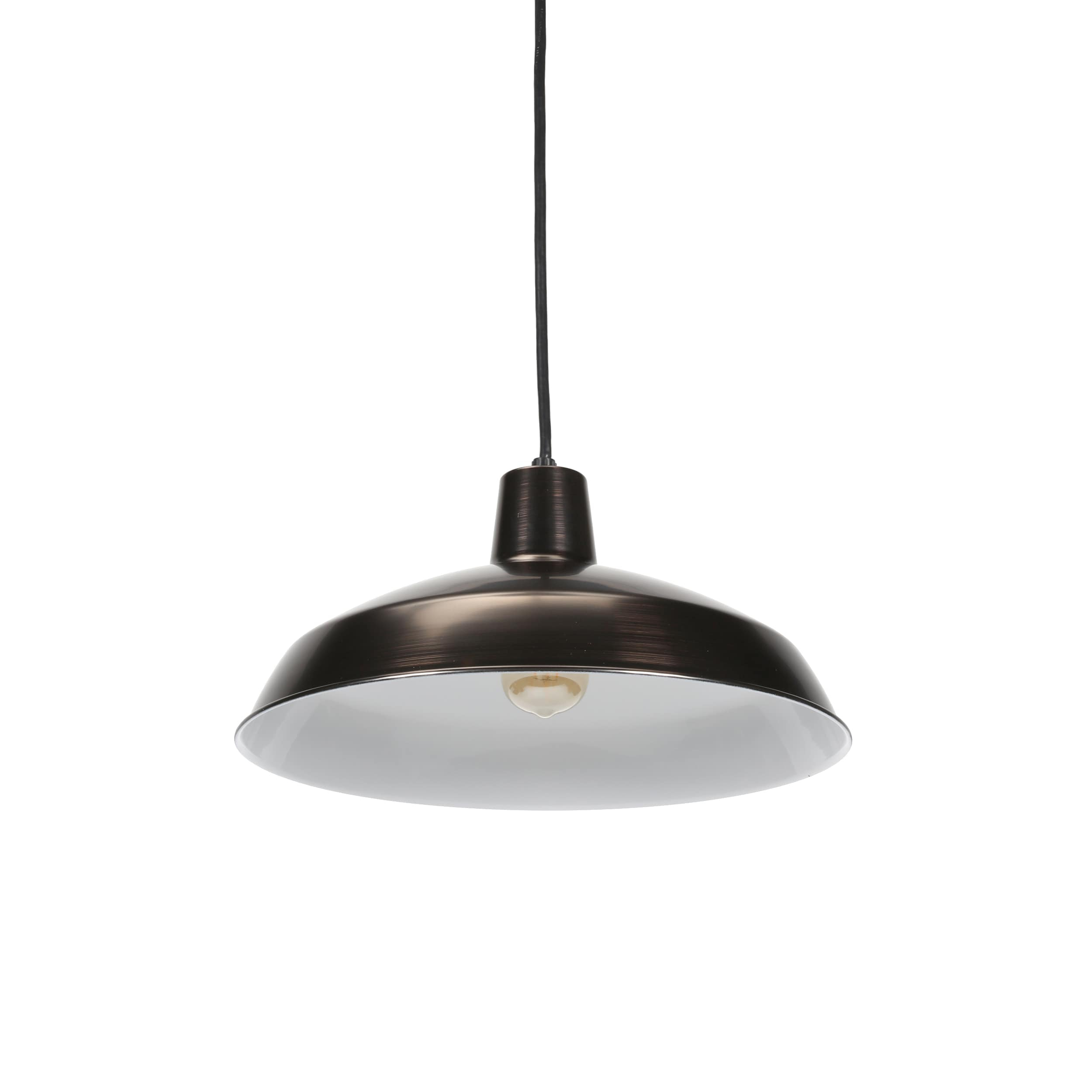 Progress Lighting, Sanabria, 1-Light, Pendant, Venetian Bronze, Spun Metal Shade