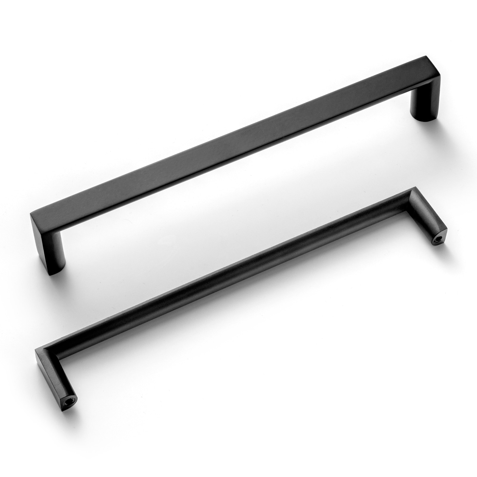 Goo-Ki(6Pack 6.3 Inch(160mm) Modern Cabinet Pulls, Matt Black Cabinet Handles for Dresser,Wardrobe&Cupboard,Zinc Alloy Kitchen Cabinet Handles,6 Pack
