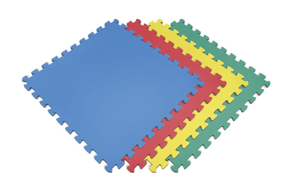Norsk 24-in W x 24-in L x 0.47-in T Interlocking Foam Gym Floor Tile ( 16-sq ft ) 4 -Pack