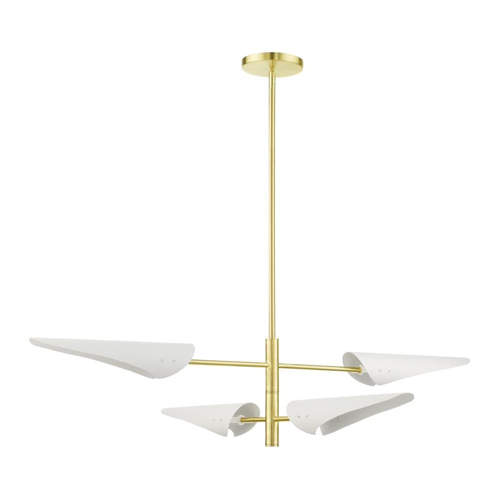 Livex Lighting Capistrano 4 - Light Pendant in  Satin Brass