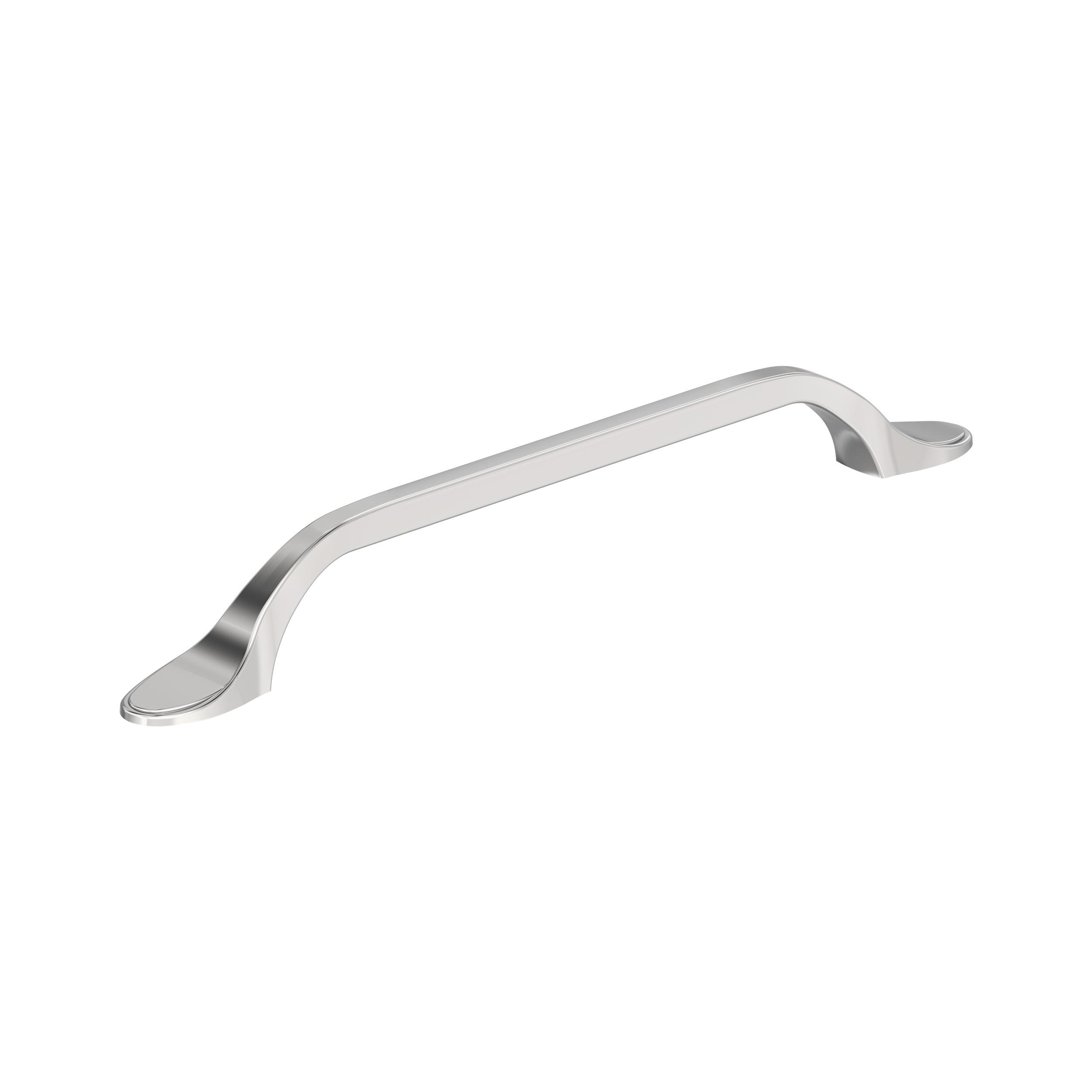 Amerock BP2193826 Polished Chrome Cabinet Pull | 6-5/16 inch (160mm) Center-to-Center Cabinet Hardware | Ravino | Furniture Hardware | Drawer Pull