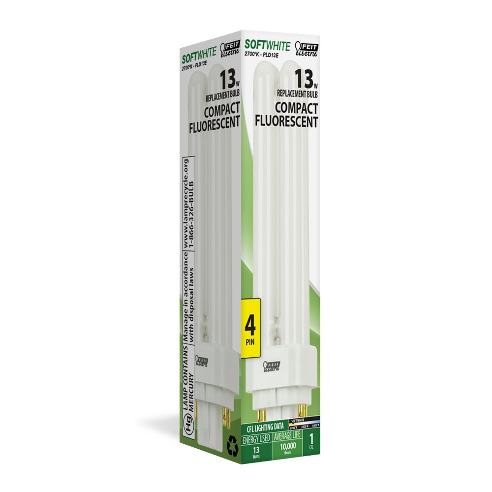 18-Watt White Frosted Glass CFL Tubular Light Bulb