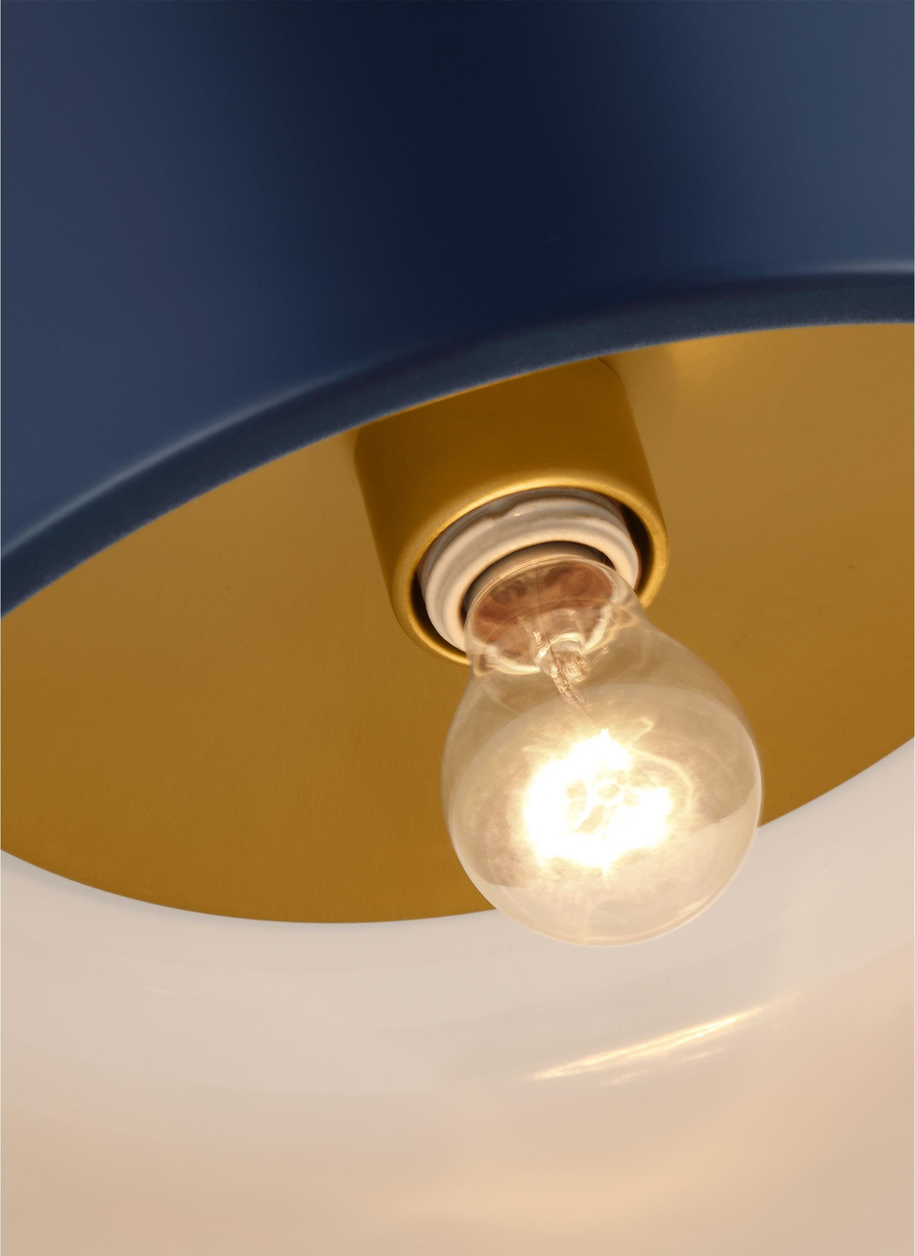 Olaf Flush Mount Light - Blue / 13.75"Dia