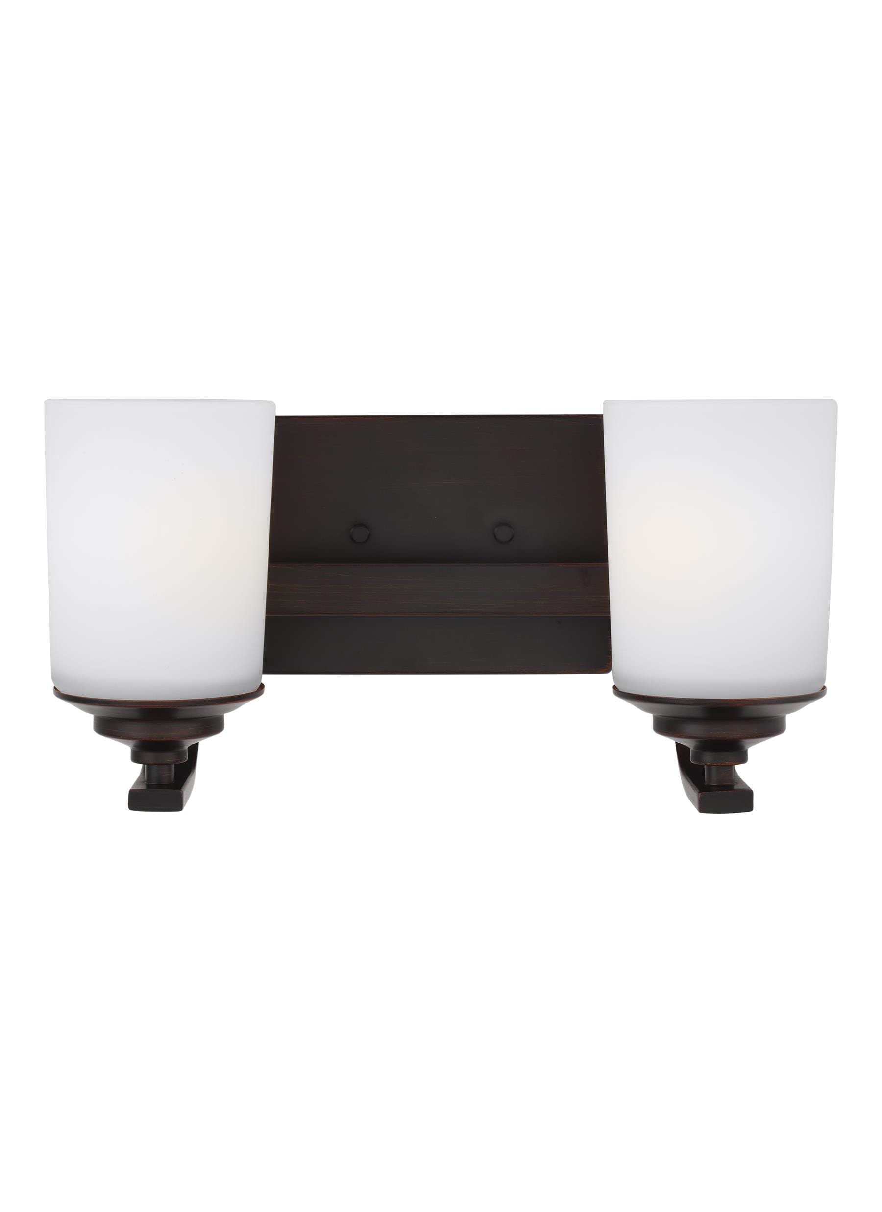 Kemal Bronze Cylinder 2-Light Energy Star Vanity Fixture