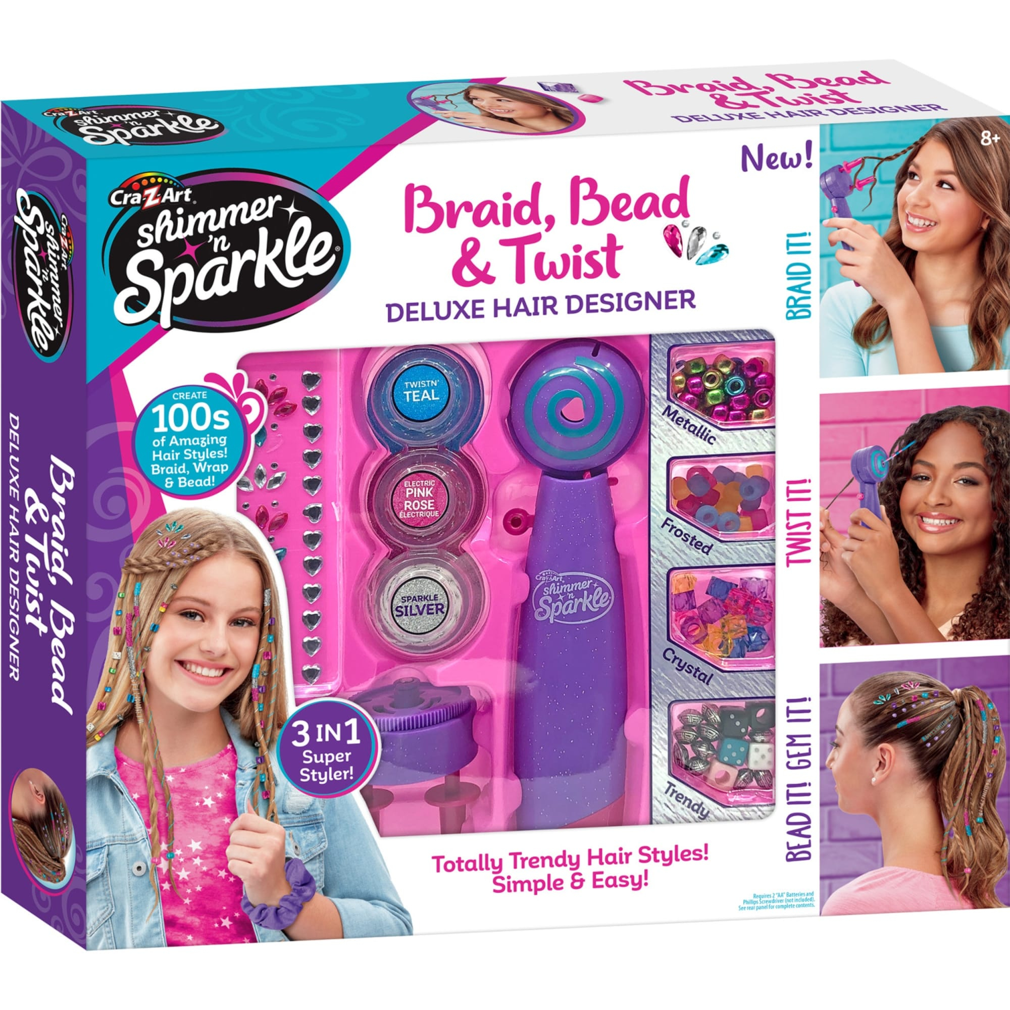 Cra-Z-Art Shimmer ‘n Sparkle Braid Bead and Twist Deluxe Hair Designer