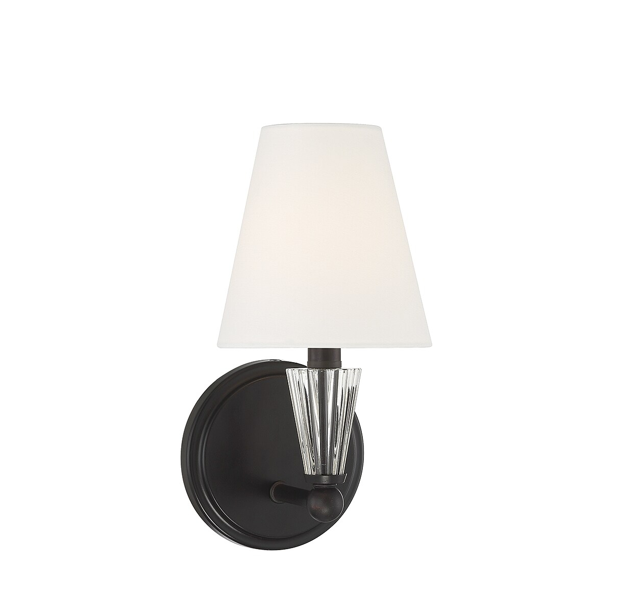 Trade Winds Bianca 1-Light Wall Sconce in Matte Black