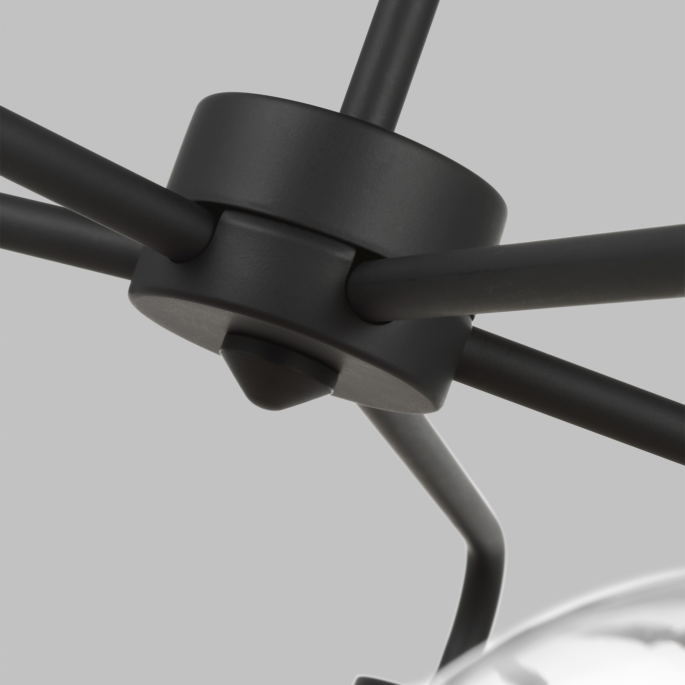 Generation Lighting Orley 5 -Light Matte Black Transitional For Use in Dining Rooms, Foyers, Living Rooms Chandelier