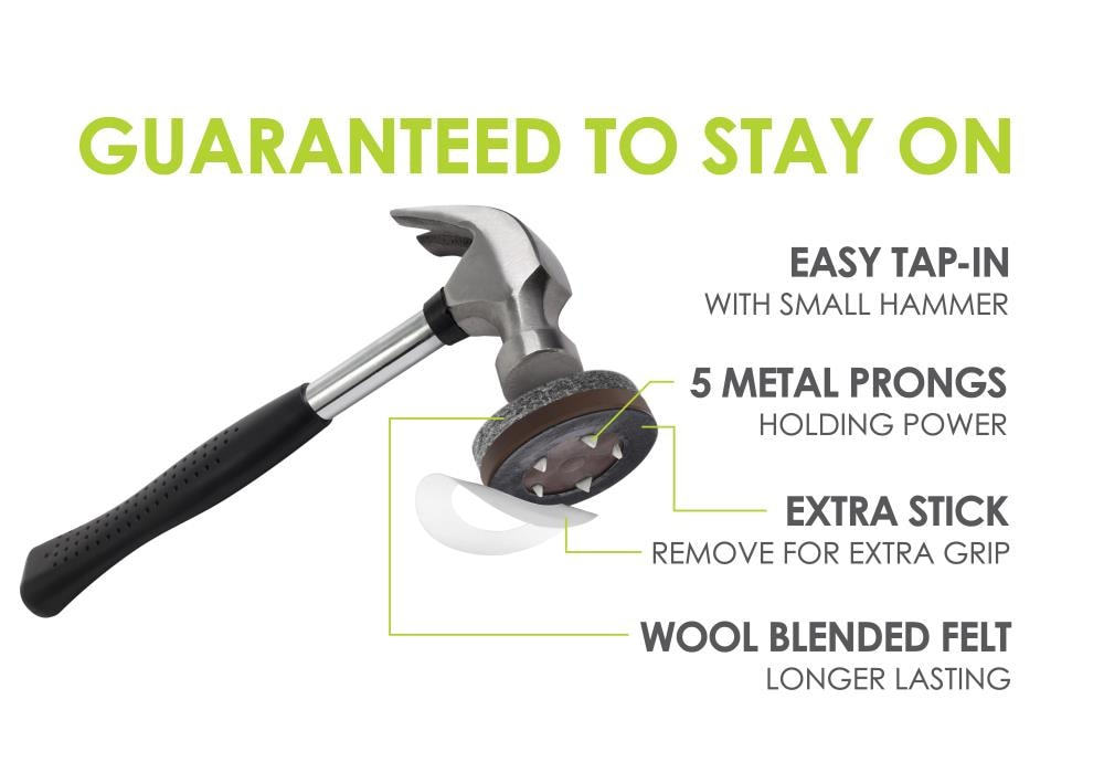 Slipstick GorillaFelt 1.5 inch Grey/Brown Plastic