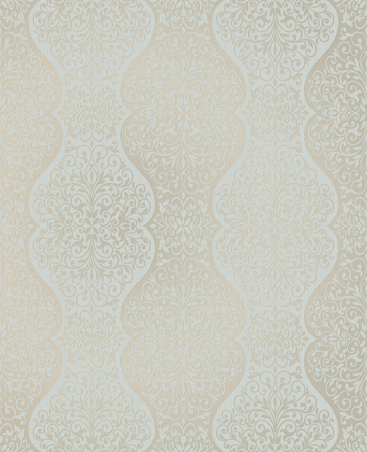 Decorline Cadence Blue Scroll Wallpaper