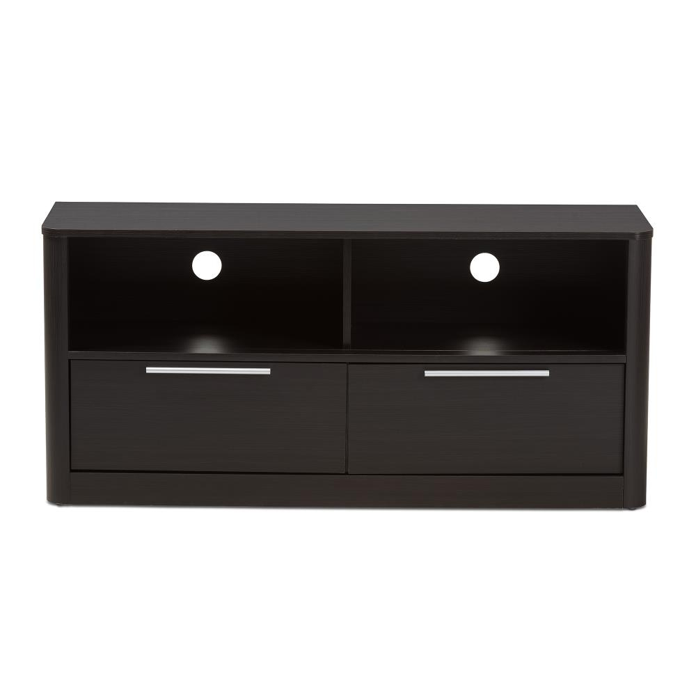Wholesale interiors 2-Drawer TV Stand, Espresso Brown