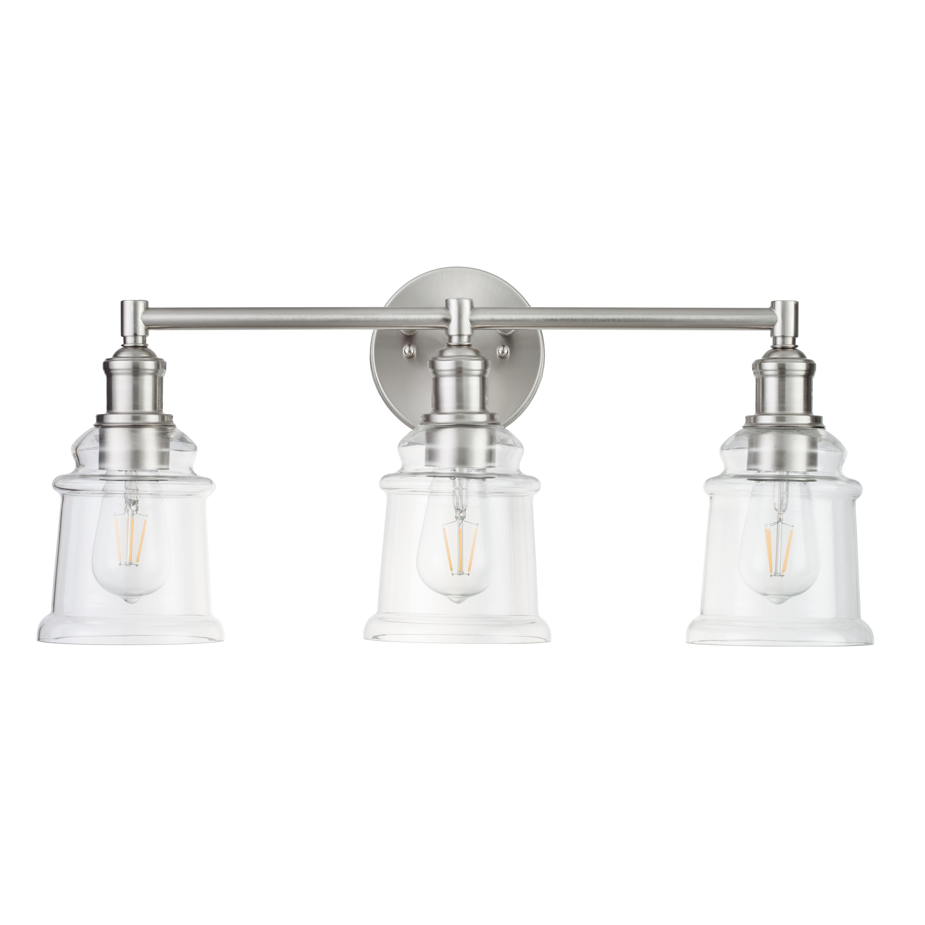 Prominence Home Eaton Ridge Three Light Vanity in Brushed Nickel