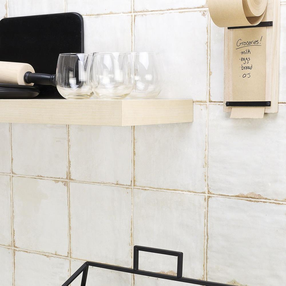 Artmore Tile Haven Blanco 8-in x 8-in Polished Ceramic Stone look Standard Wall Tile ( 10.76-sq ft Carton )