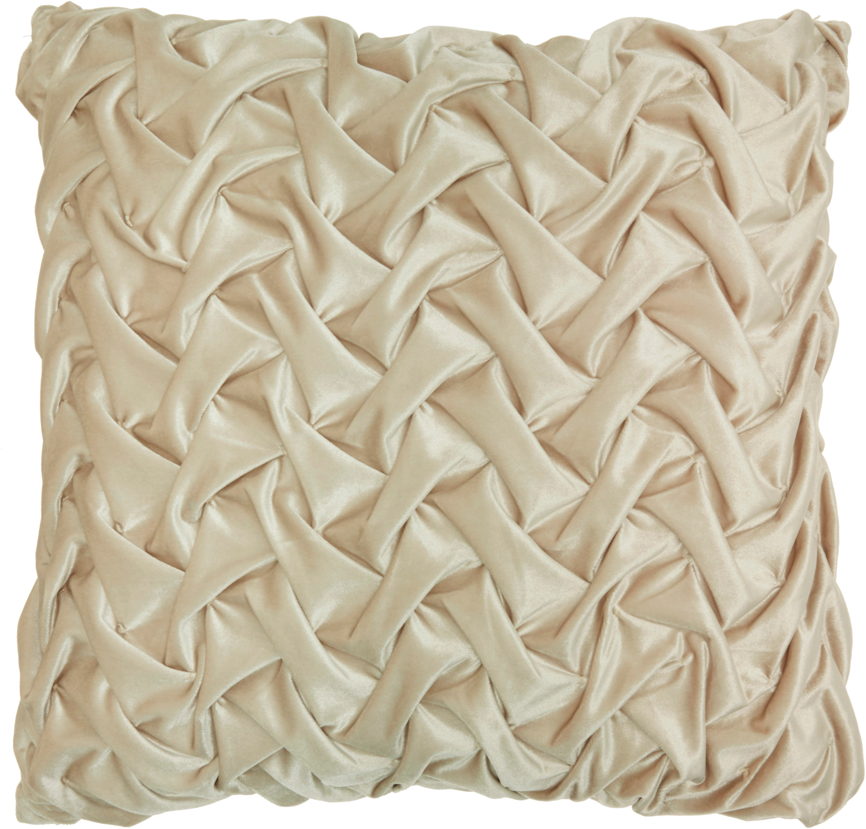 Nourison Life Styles Solid Beige Decorative Throw Pillow , 22" x 22"