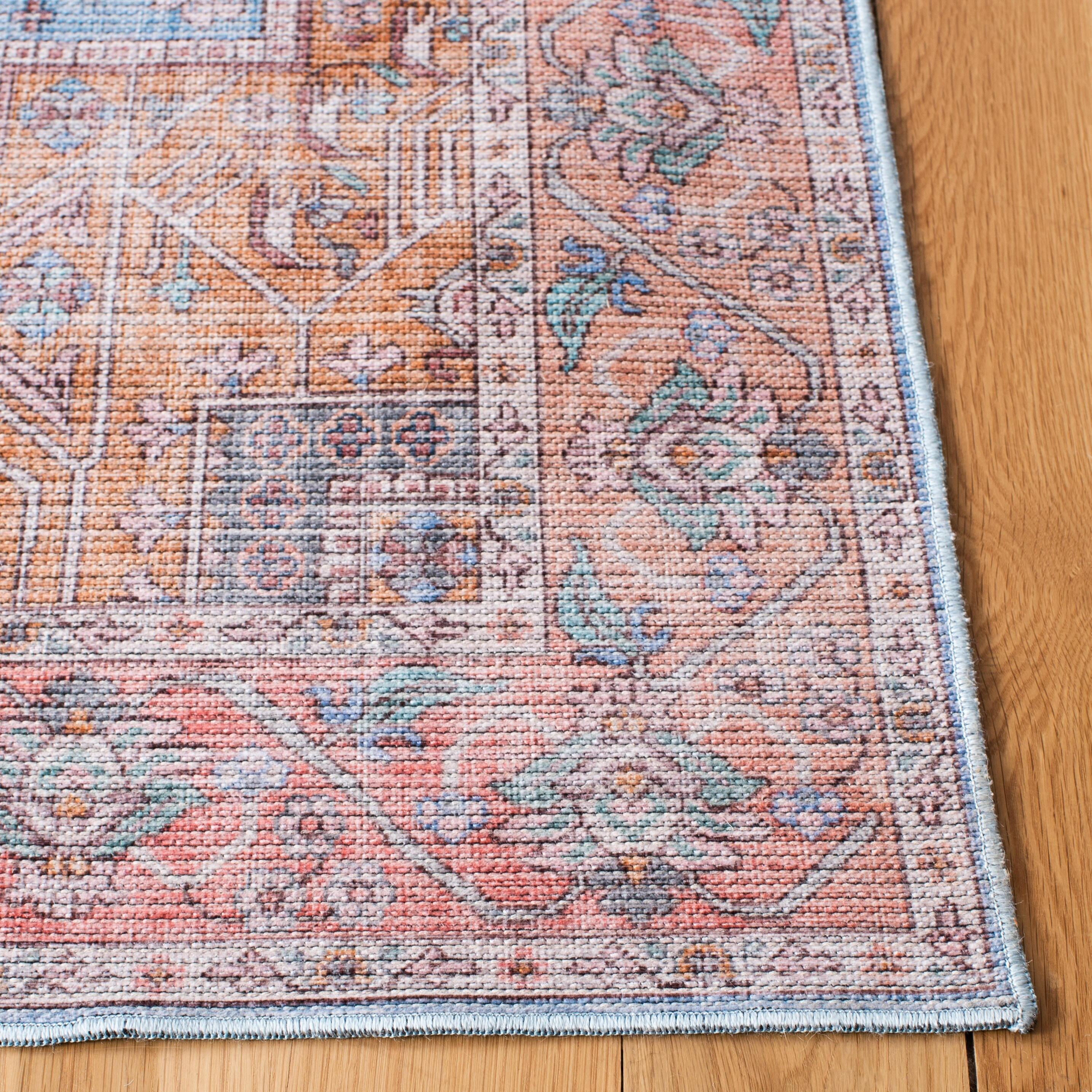 SAFAVIEH Serapi Isaiah Oriental Area Rug, Blue/Rust, 9' x 12'