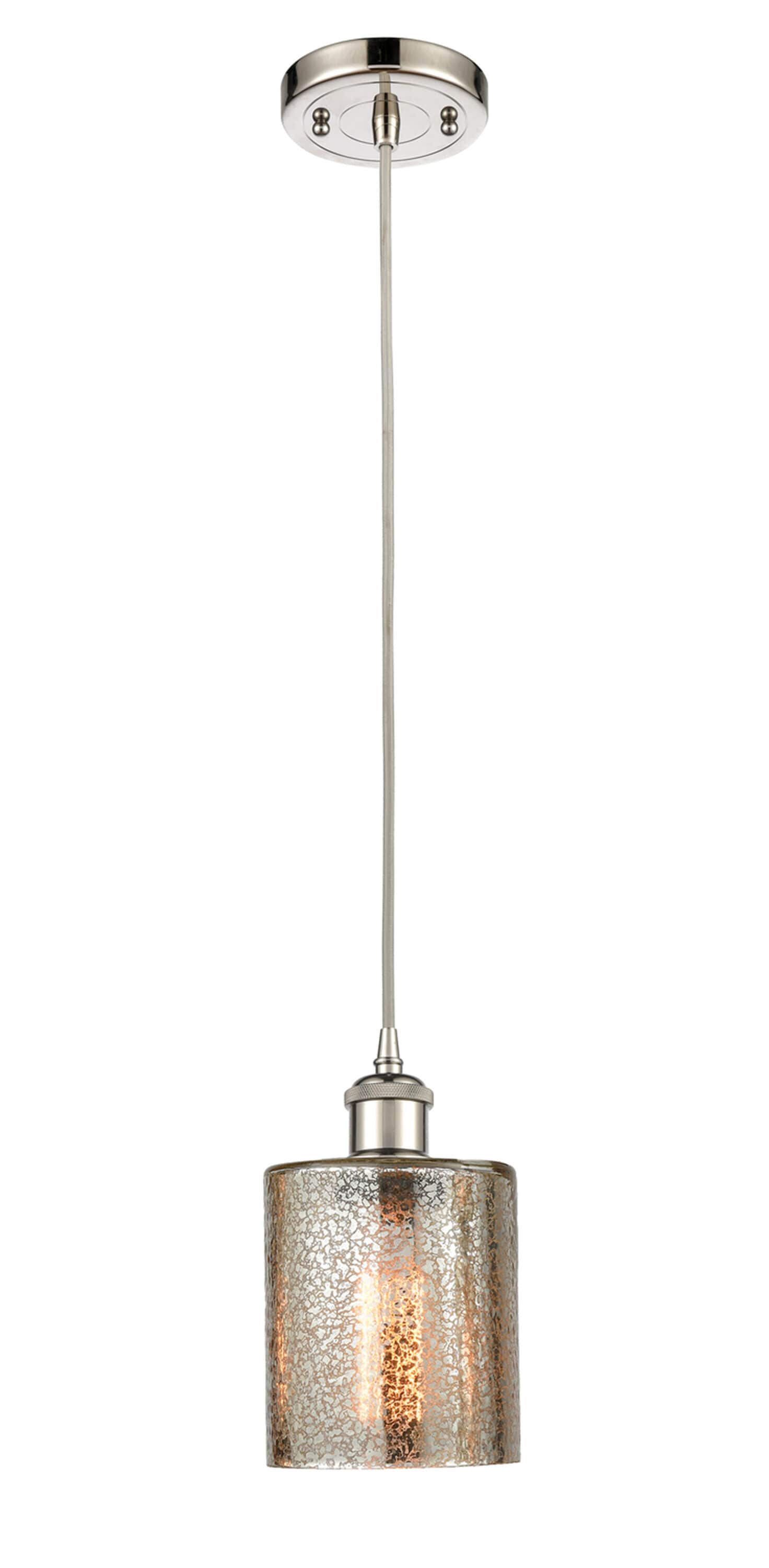 Innovations Lighting Cobbleskill 1 - Light Pendant in  Polished Nickel