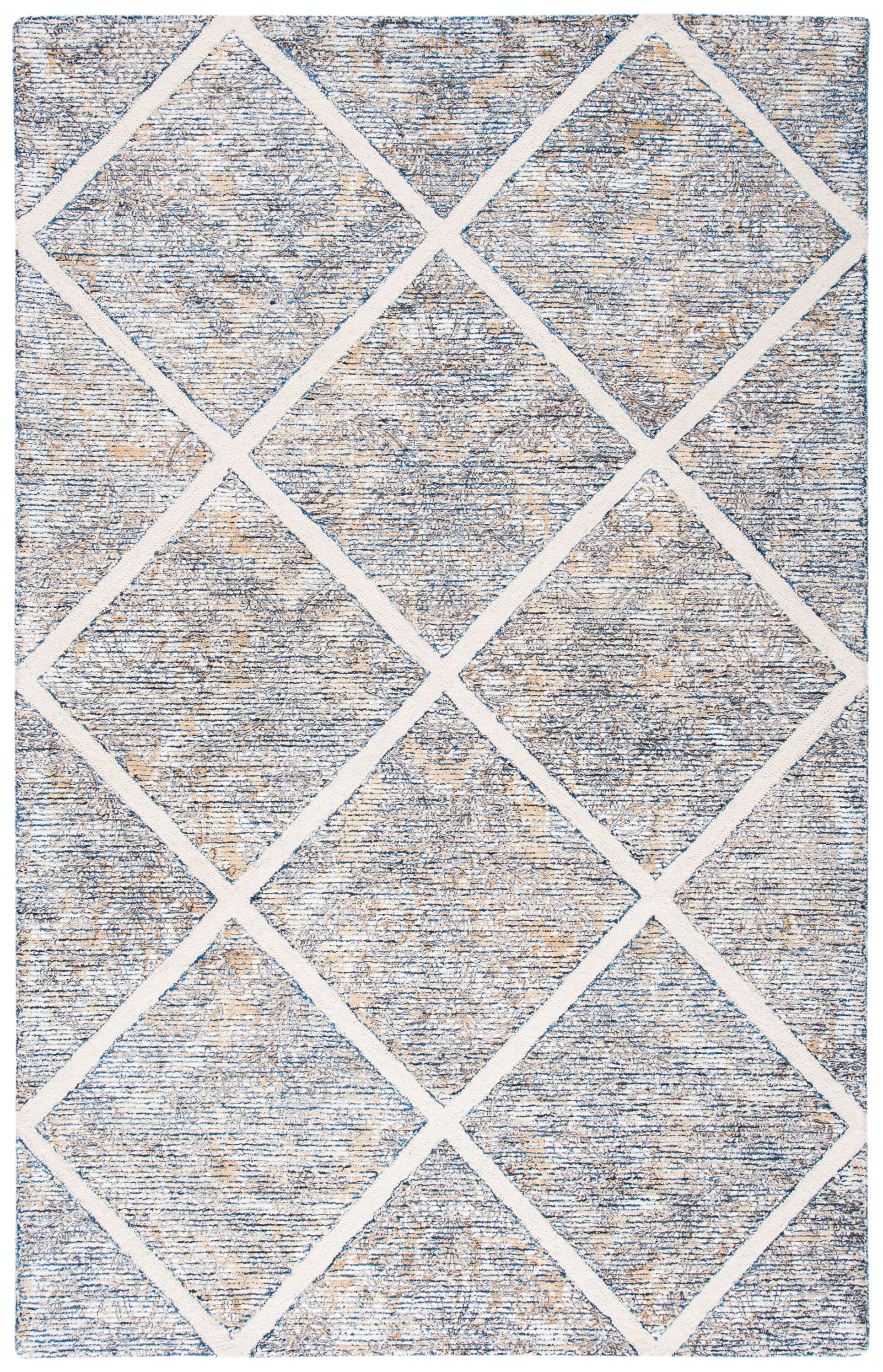 SAFAVIEH Artistry Linda Geometric Area Rug, Ivory/Gold, 5' x 8'