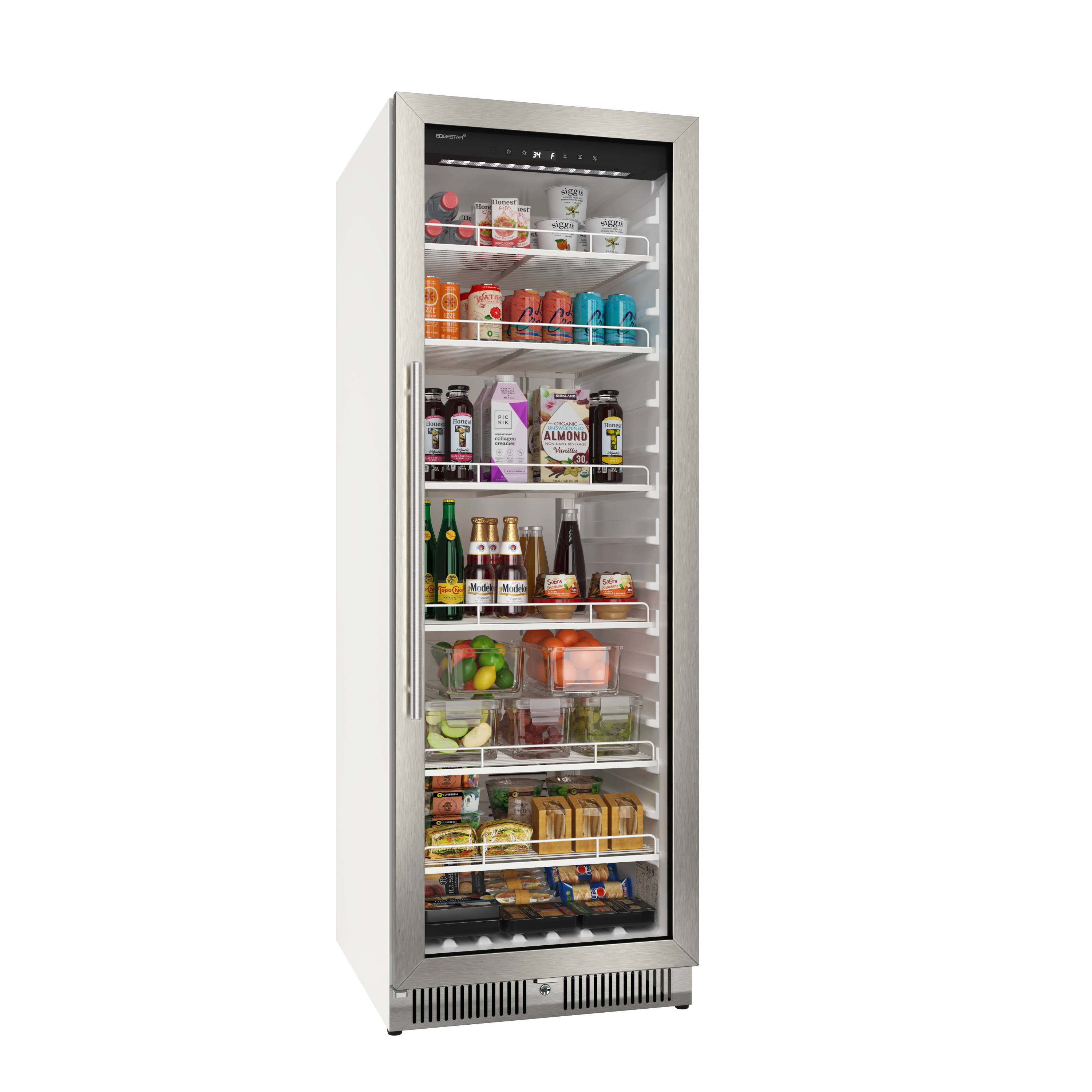 Edgestar Vbm131 24" Wide 13.7 Cu. Ft. Commercial Beverage Merchandiser - Stainless Steel