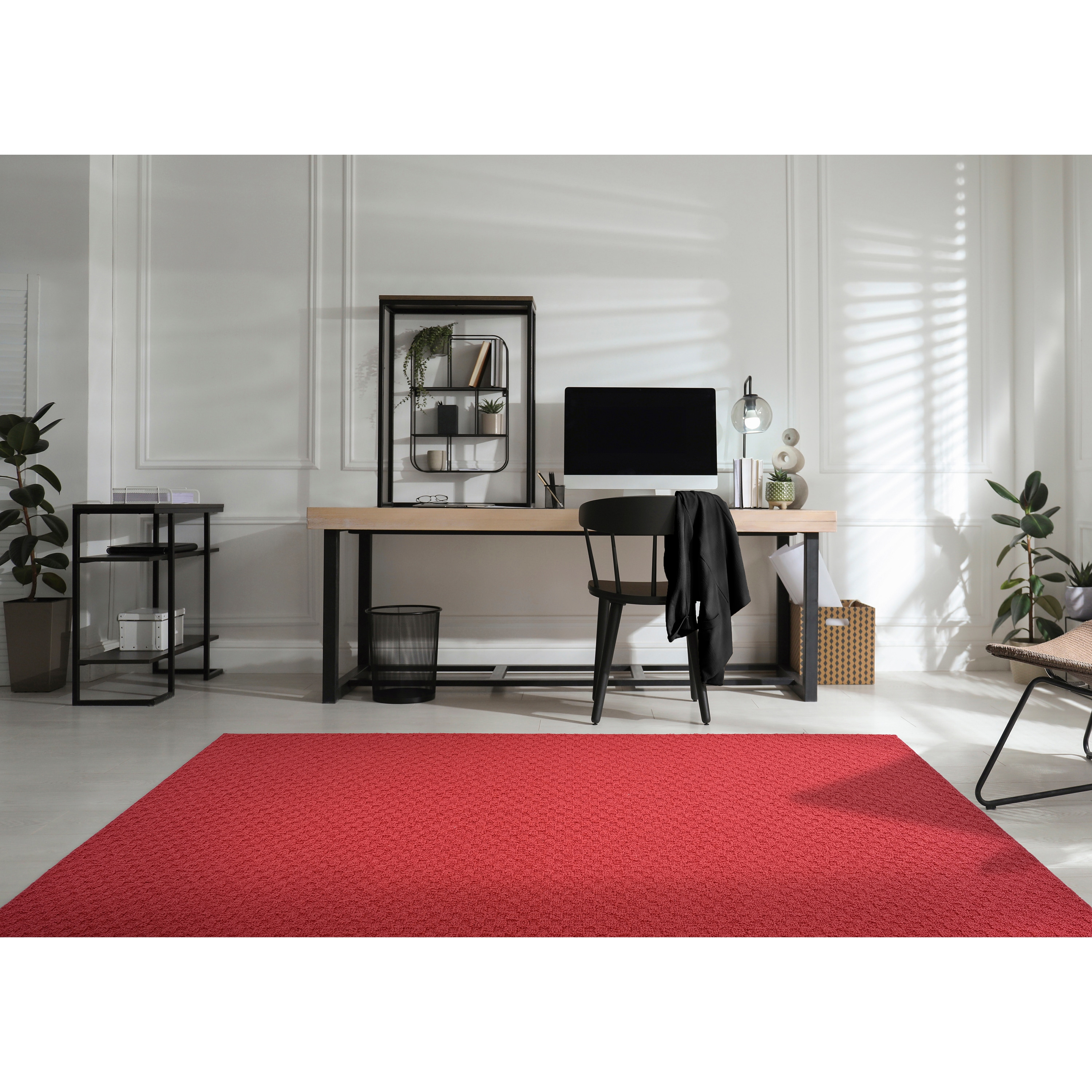 Garland Rug Town Square Polypropylene Chili Red Indoor Area Rug, 8' x 10'