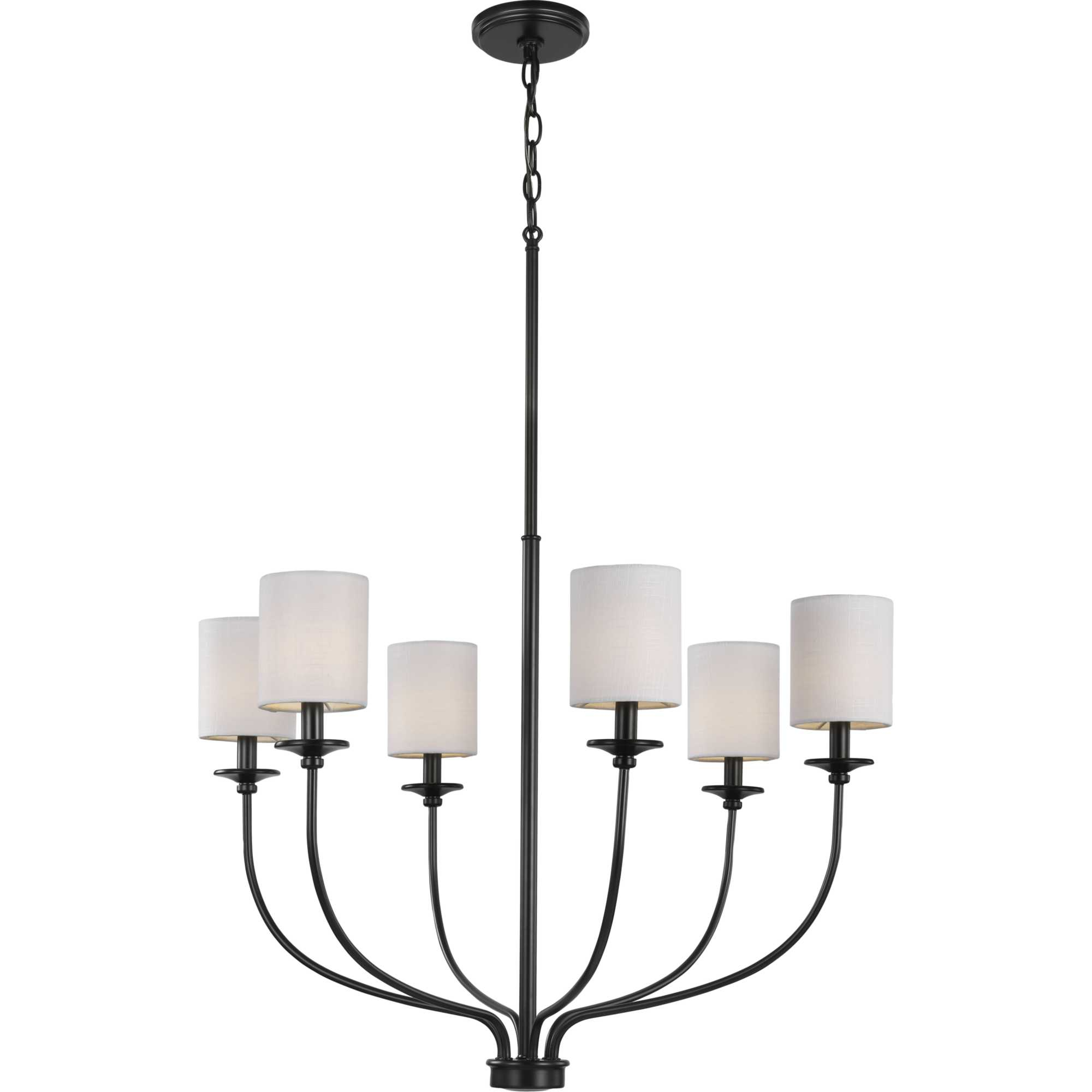 Progress Lighting - Six Light Foyer Chandelier - Chandeliers - Bonita -
