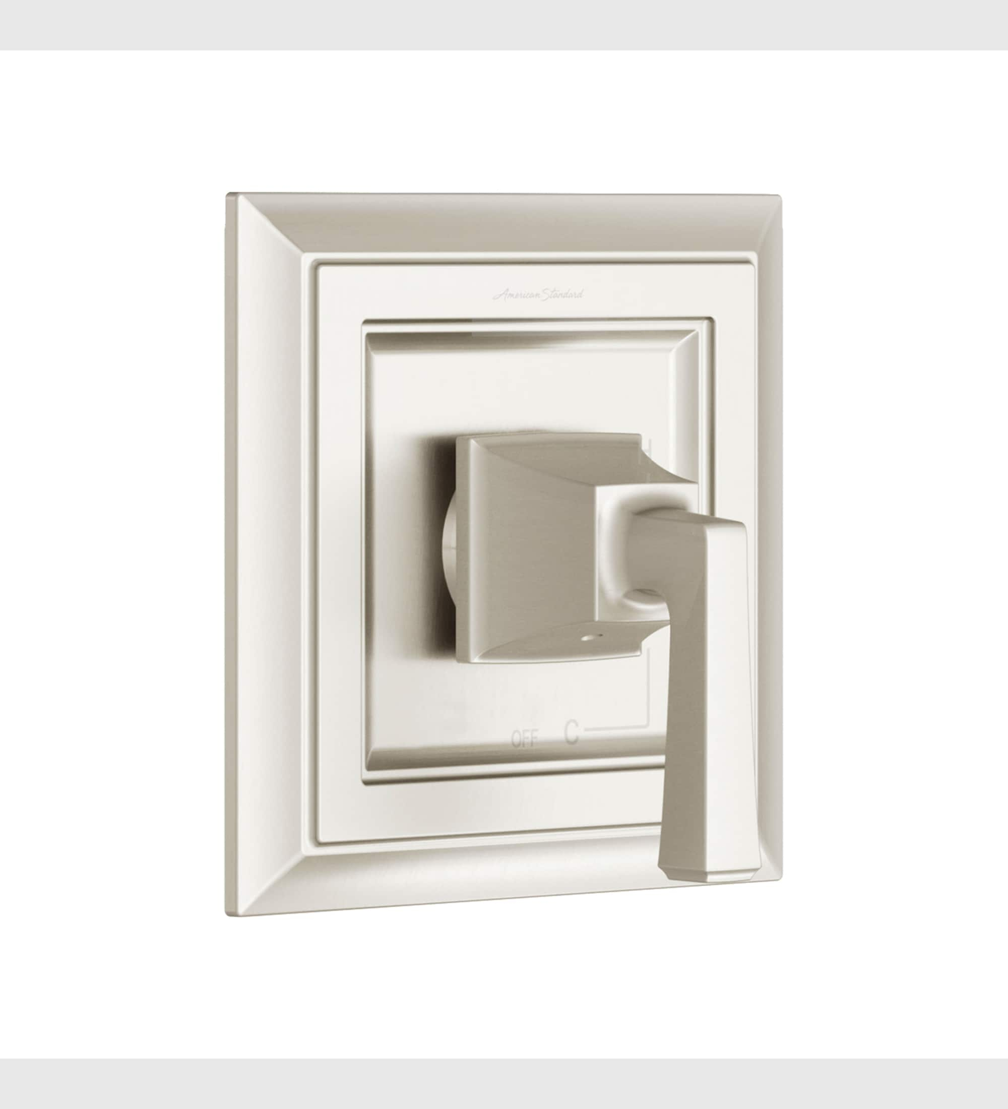 Town Square S 1-Handle Valve Trim Kit for Flash Rough-in Valves in Brushed Nickel (Valve Not Included)