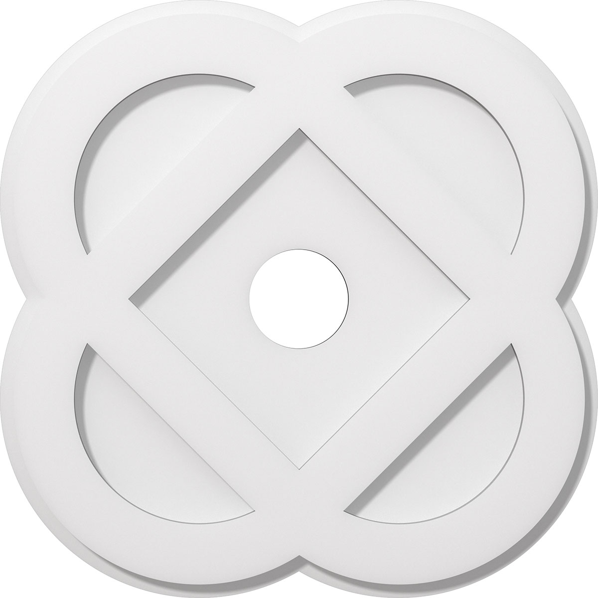 18"OD x 3"ID x 7"C x 1"P Charlotte Architectural Grade PVC Contemporary Ceiling Medallion