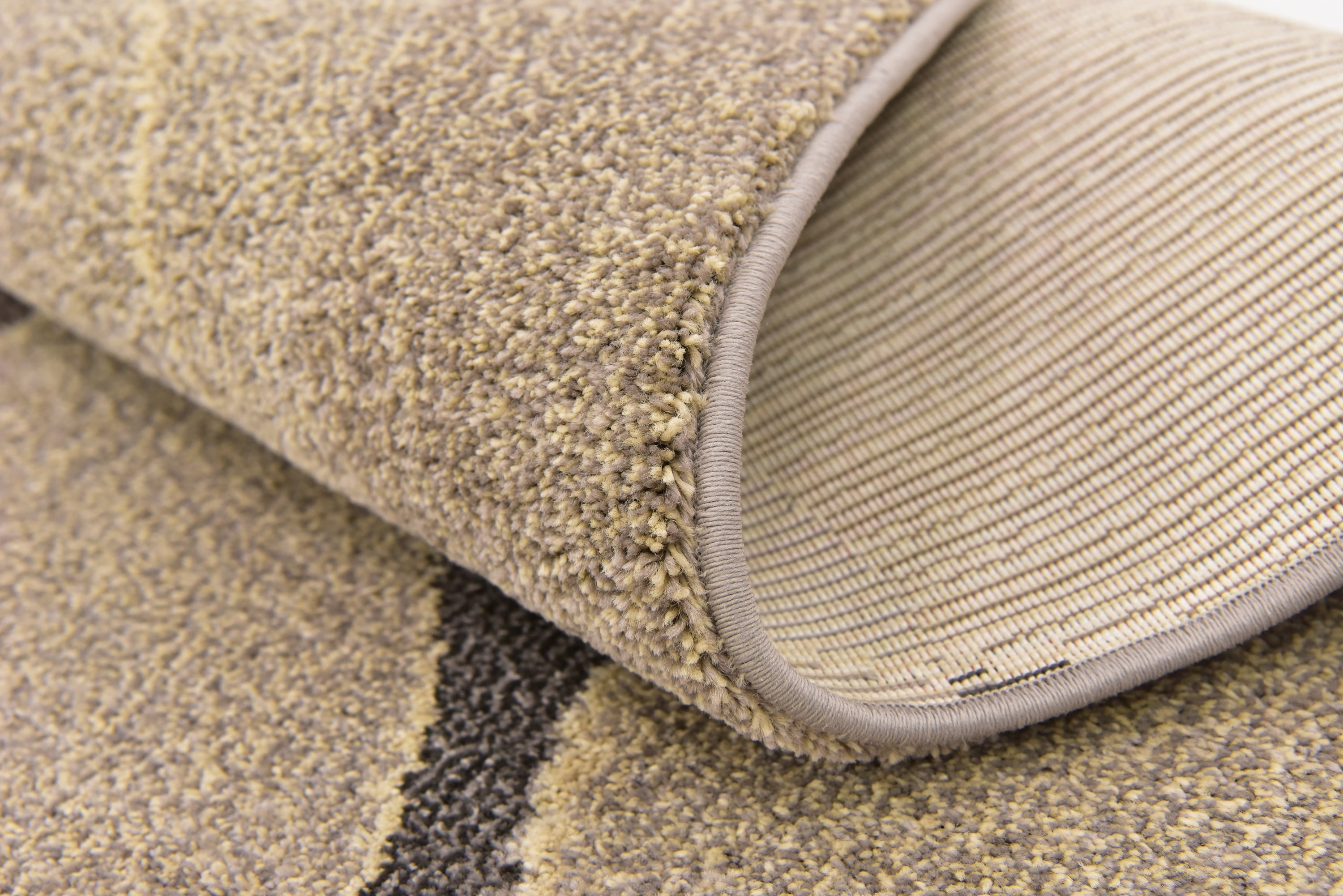 Unique Loom Chromatic Collection Modern Bokeh & Vibrant Abstract Area Rug for Any Home Décor, Rectangular 5' 0" x 8' 0", Gray/Beige