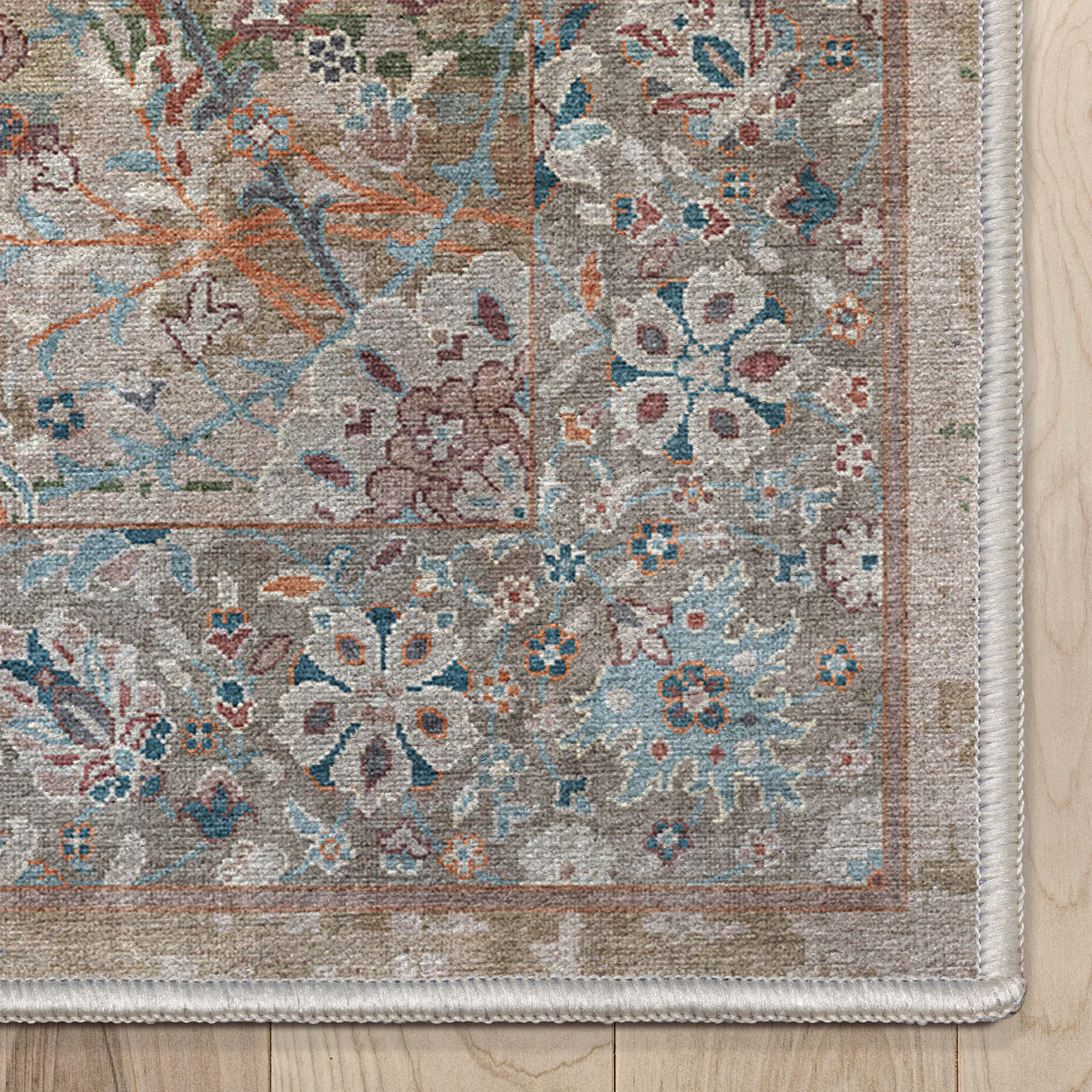 Well Woven Asha Emilia Vintage Oriental Blue 2'3" x 24'9" Runner Rug