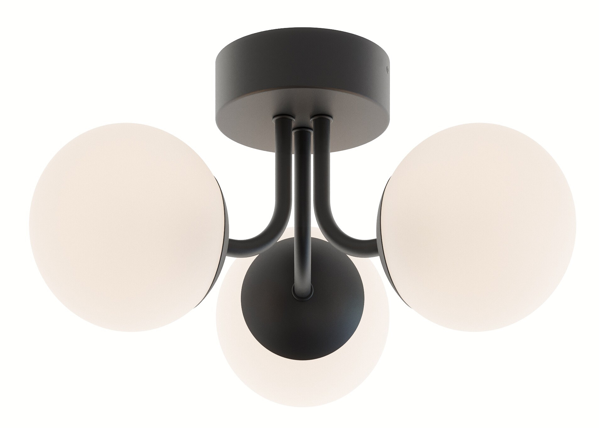 AFX Metropolitan 15" LED Semi-Flush Black