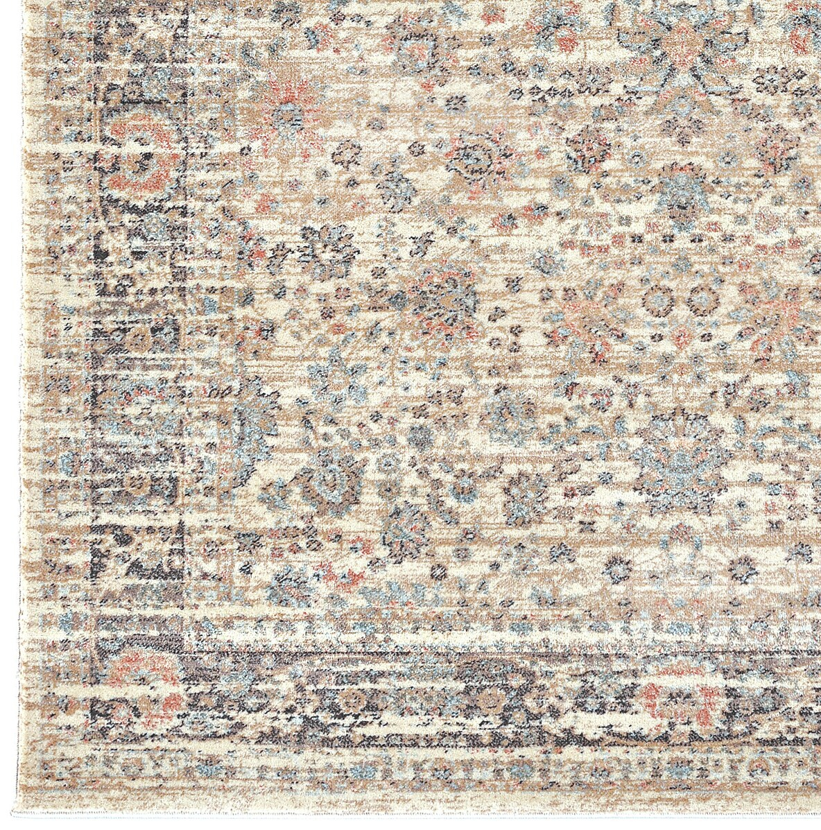 Seriate Classic Beige Synthetic Reversible Area Rug 7'10" x 10'6"