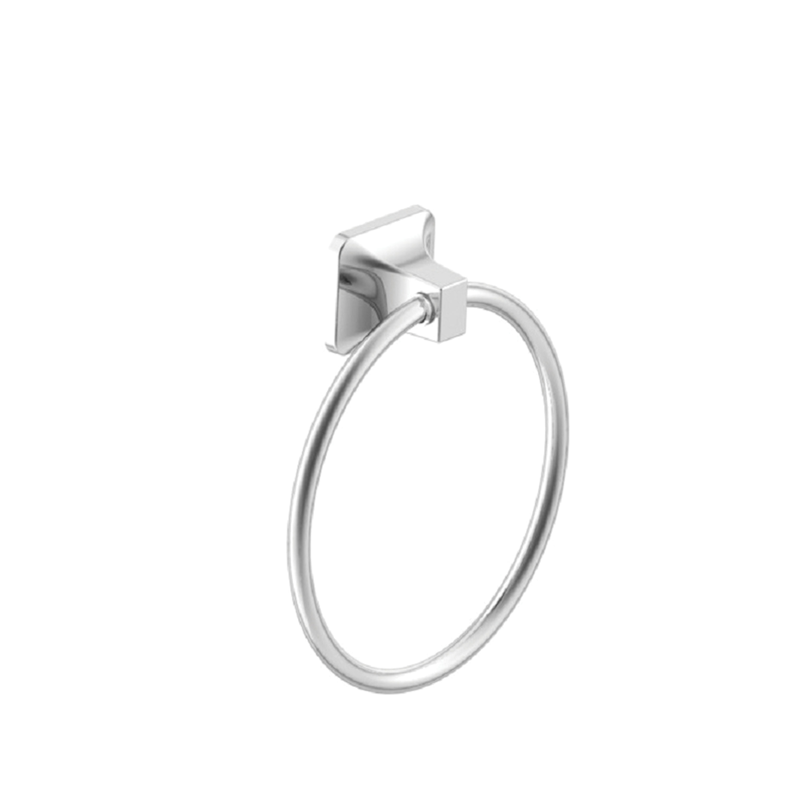 Project Source Seton Chrome Finish Wall Mount Towel Ring
