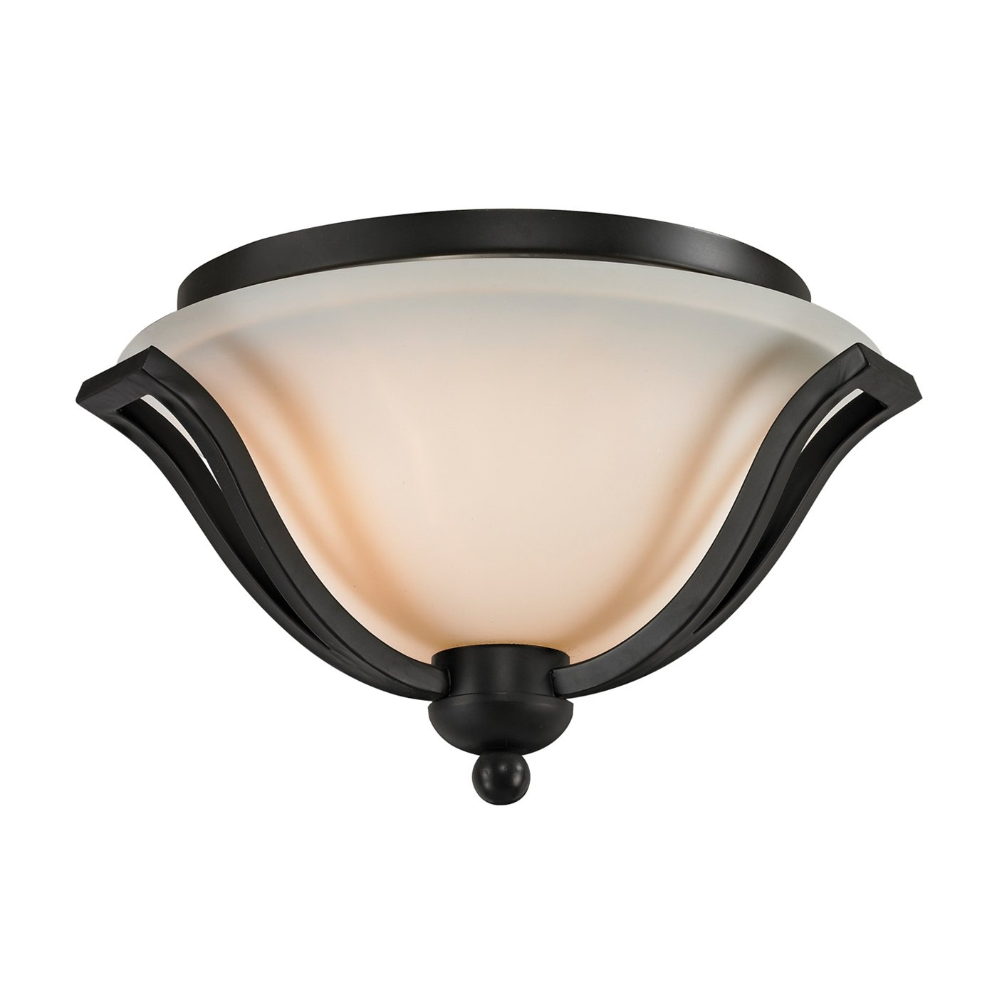 Z-Lite Lagoon 2 - Light Semi-Flush Mount in  Matte Black